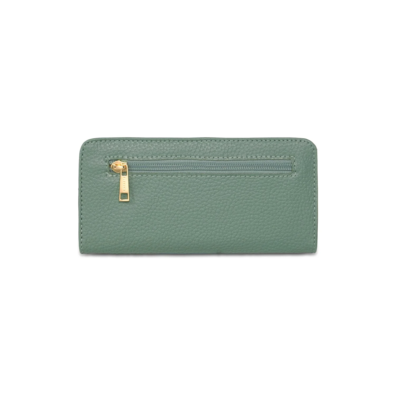 Caprese Kristin Medium Dull Green Fold Wallet - Image 4
