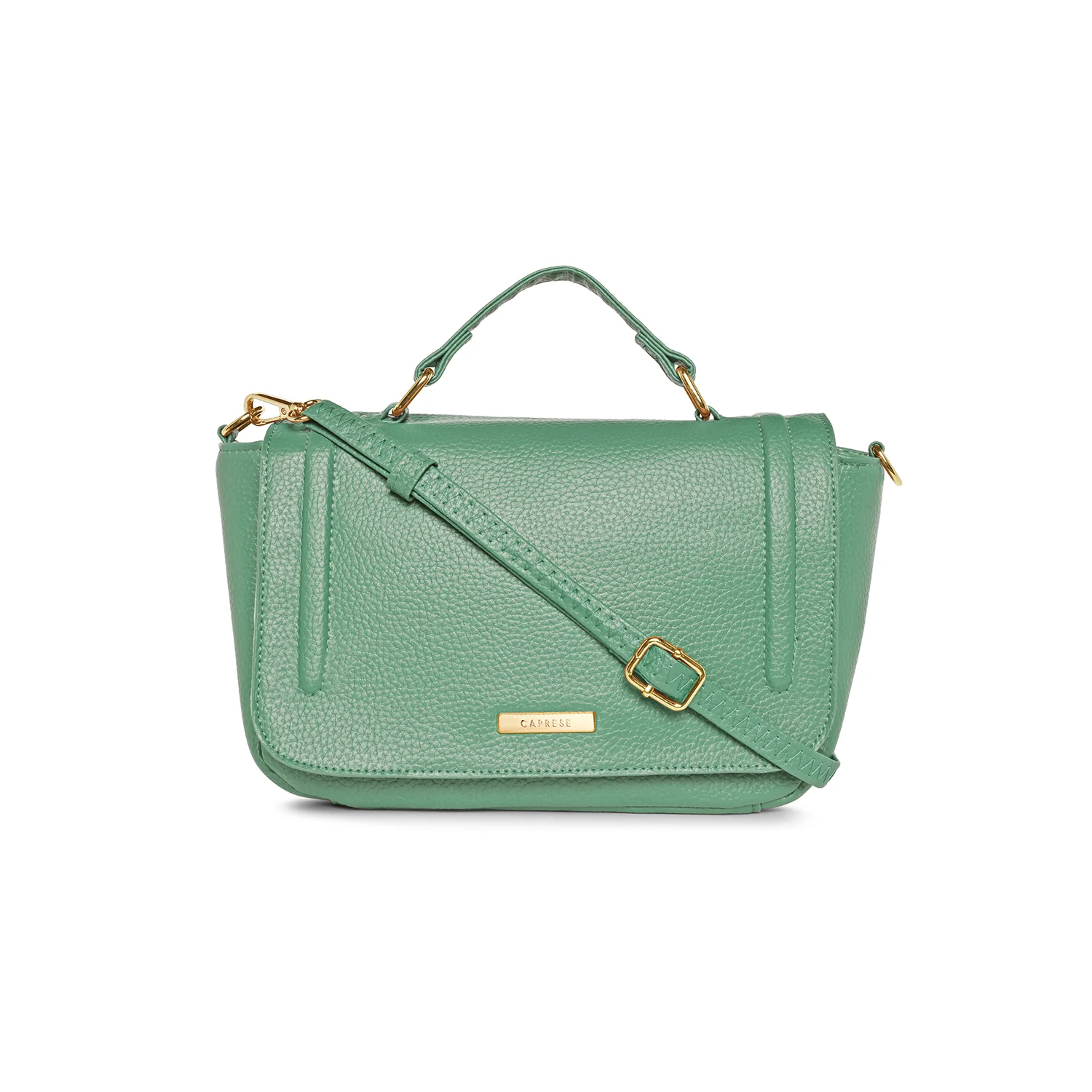 Caprese Kristin Large Green Satchel Bag