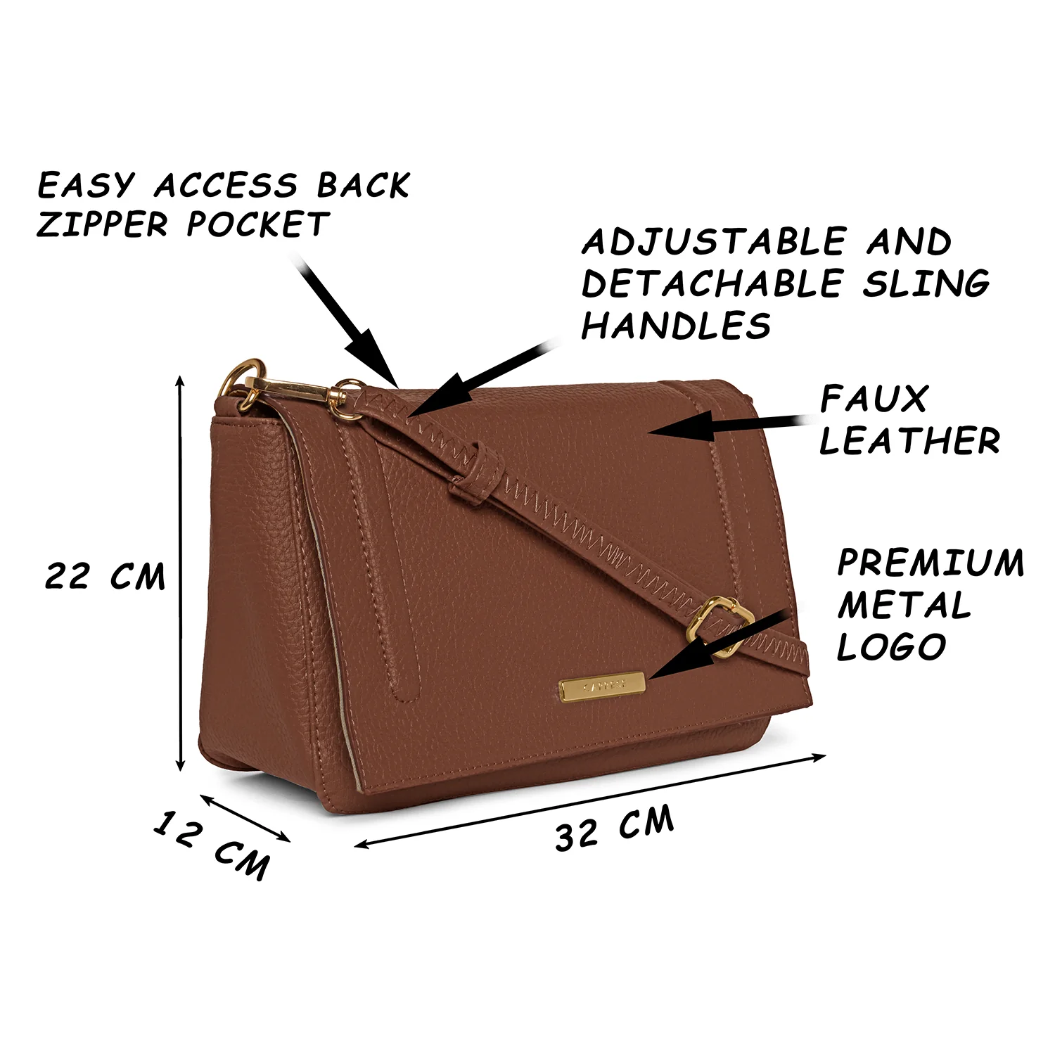 Caprese Kristin Large Sling Bag - Image 10