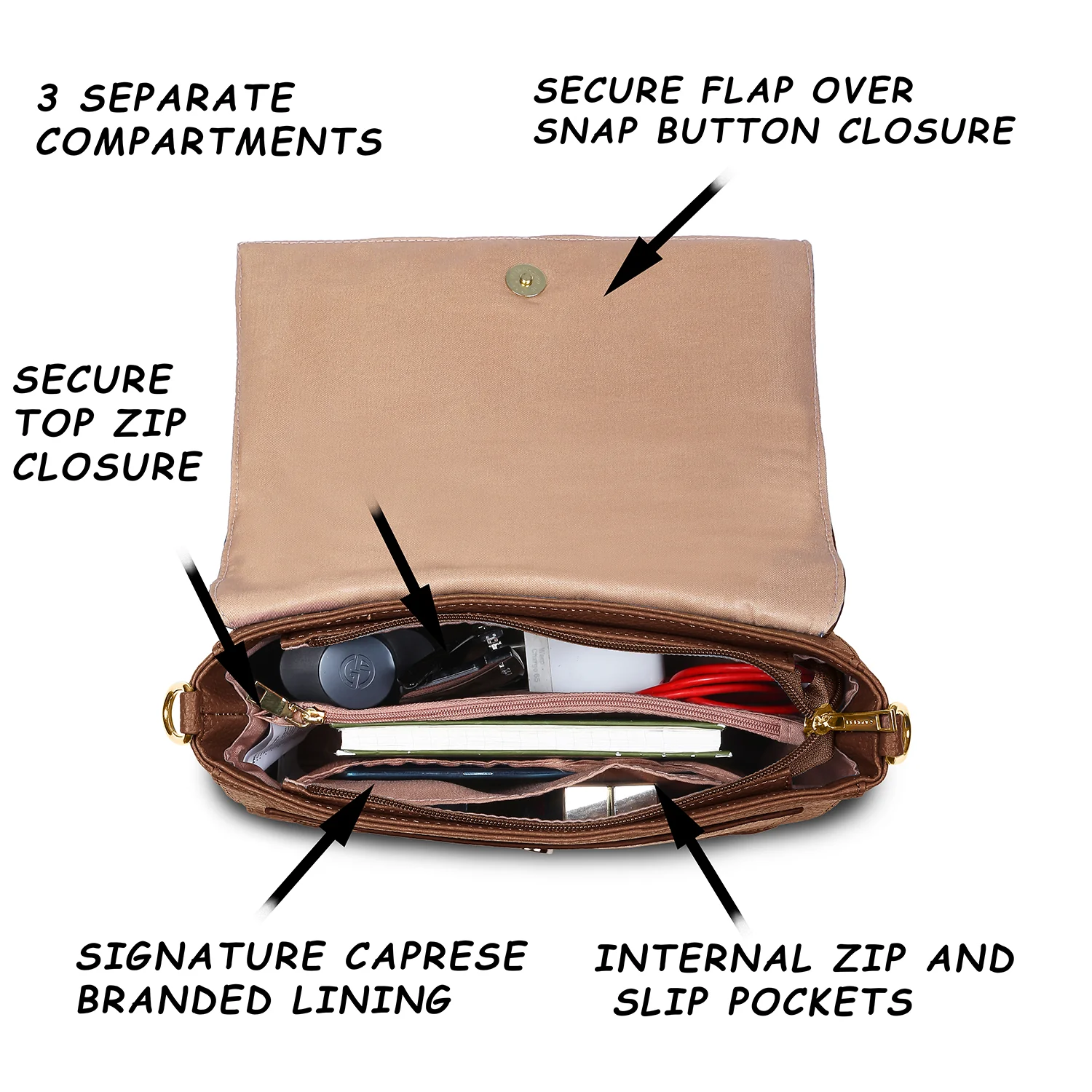 Caprese Kristin Large Sling Bag - Image 12