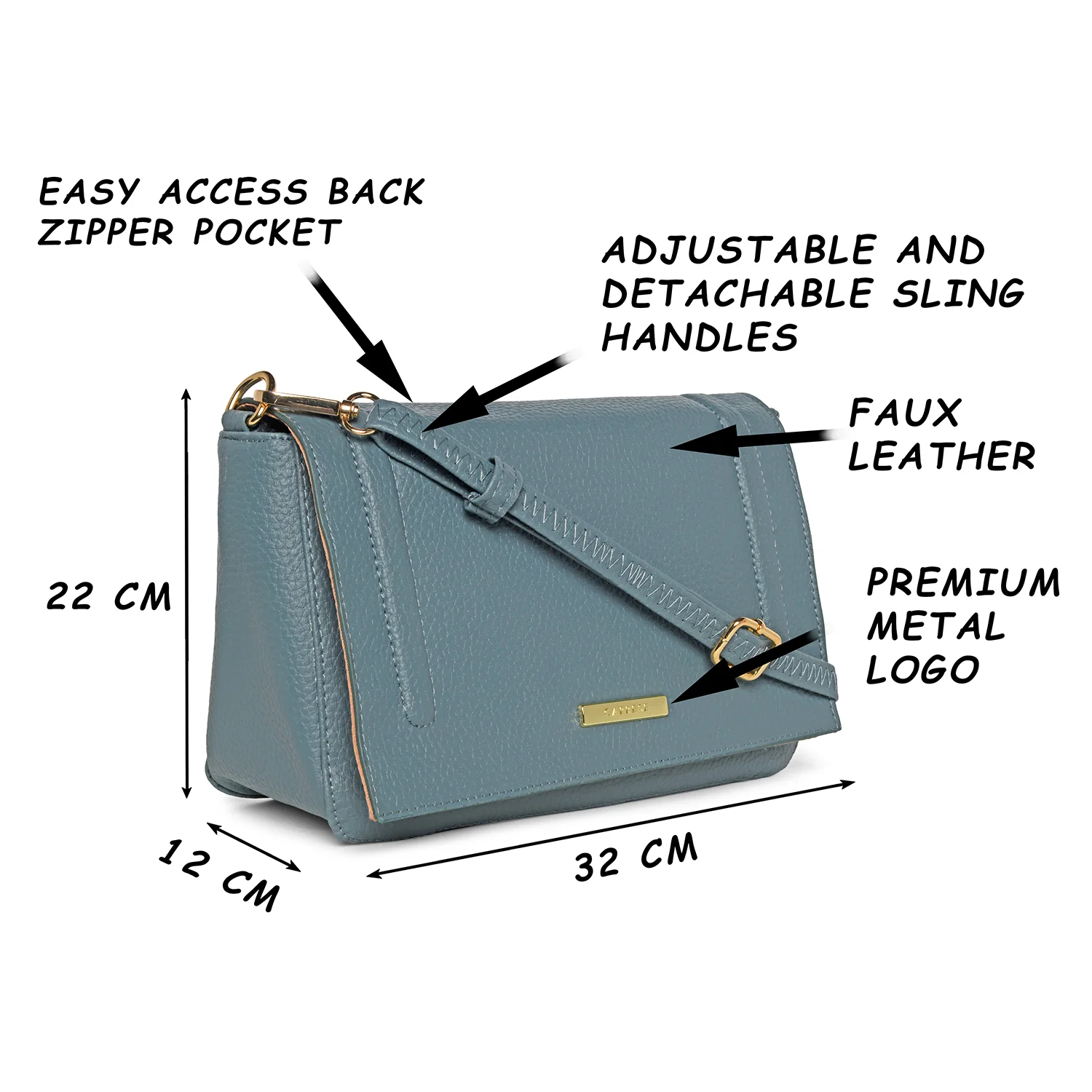 Caprese Kristin Large Sling Bag - Image 3
