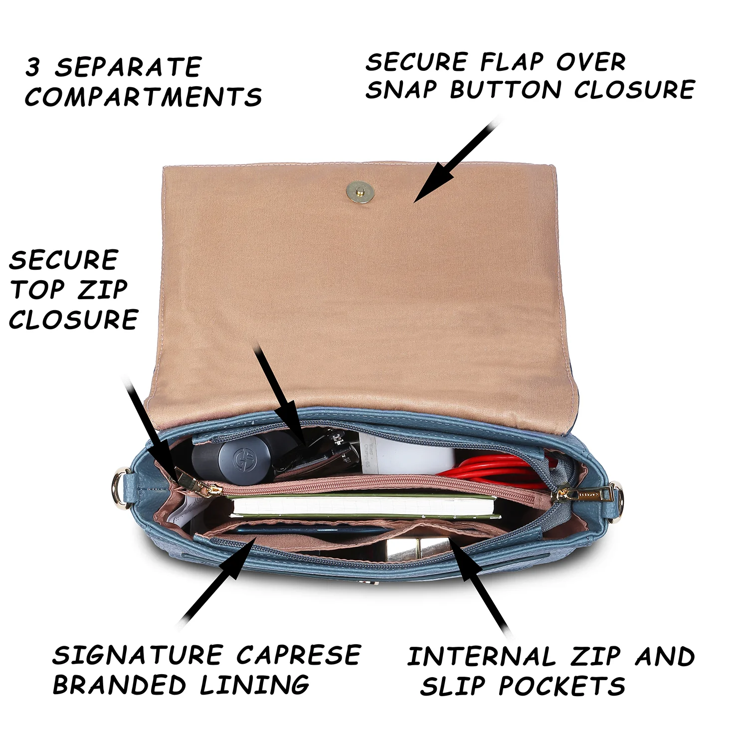 Caprese Kristin Large Sling Bag - Image 5