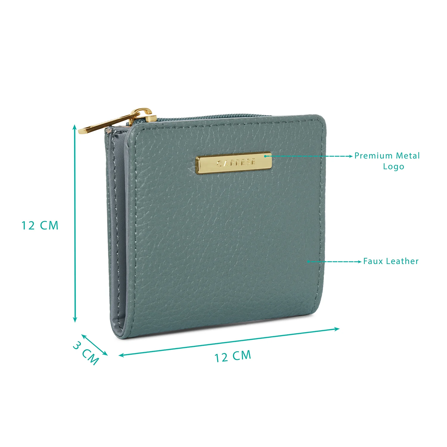 Caprese Kristin Small Grey Wallet - Image 3