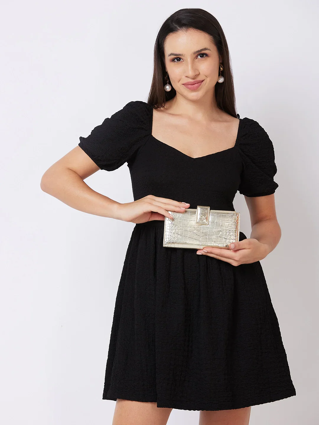 Caprese Kristy Medium Light Gold Wallet - Image 10