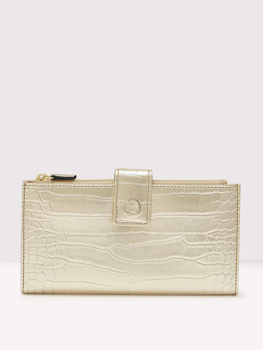 Caprese Kristy Medium Light Gold Wallet - Image 2