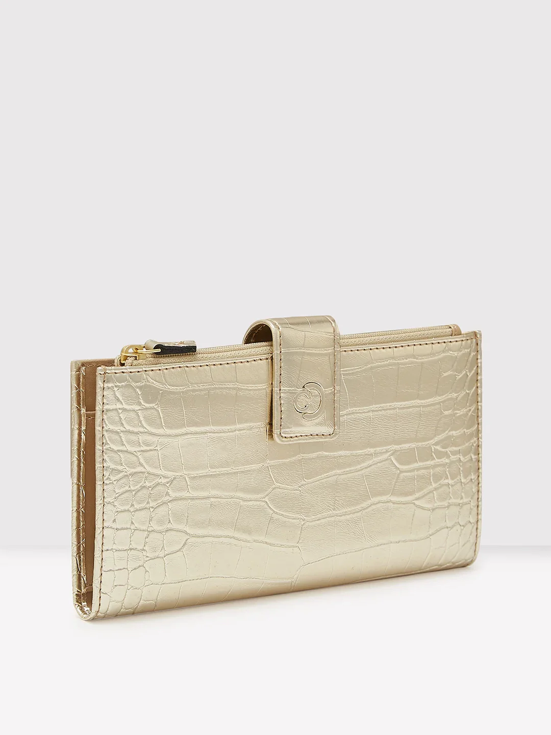 Caprese Kristy Medium Light Gold Wallet - Image 4