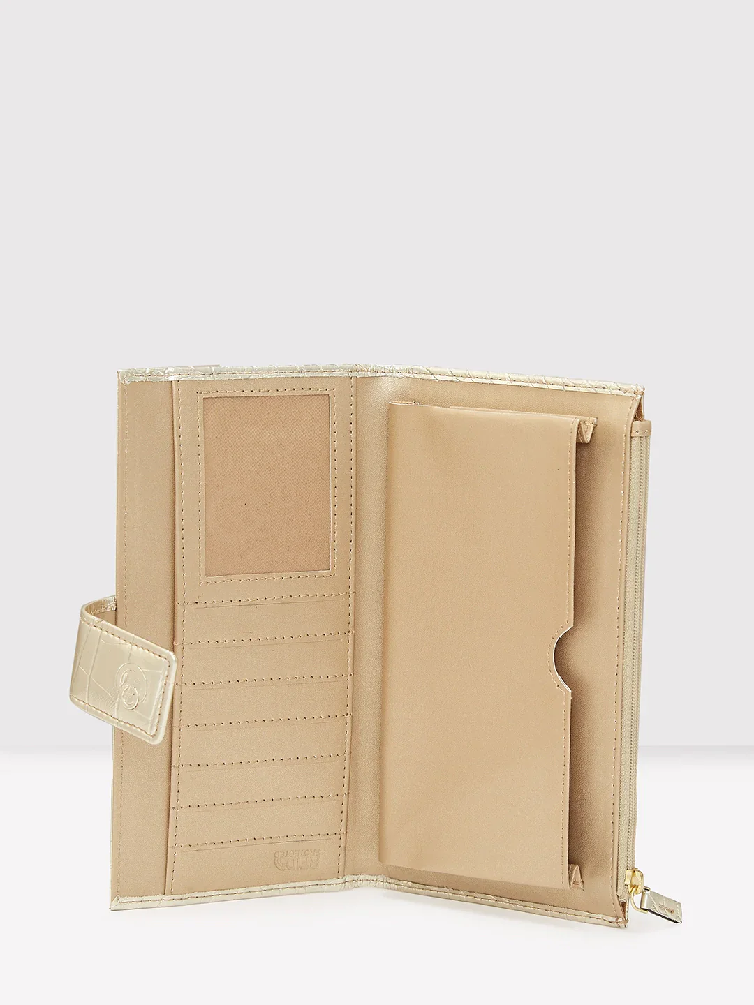 Caprese Kristy Medium Light Gold Wallet - Image 7