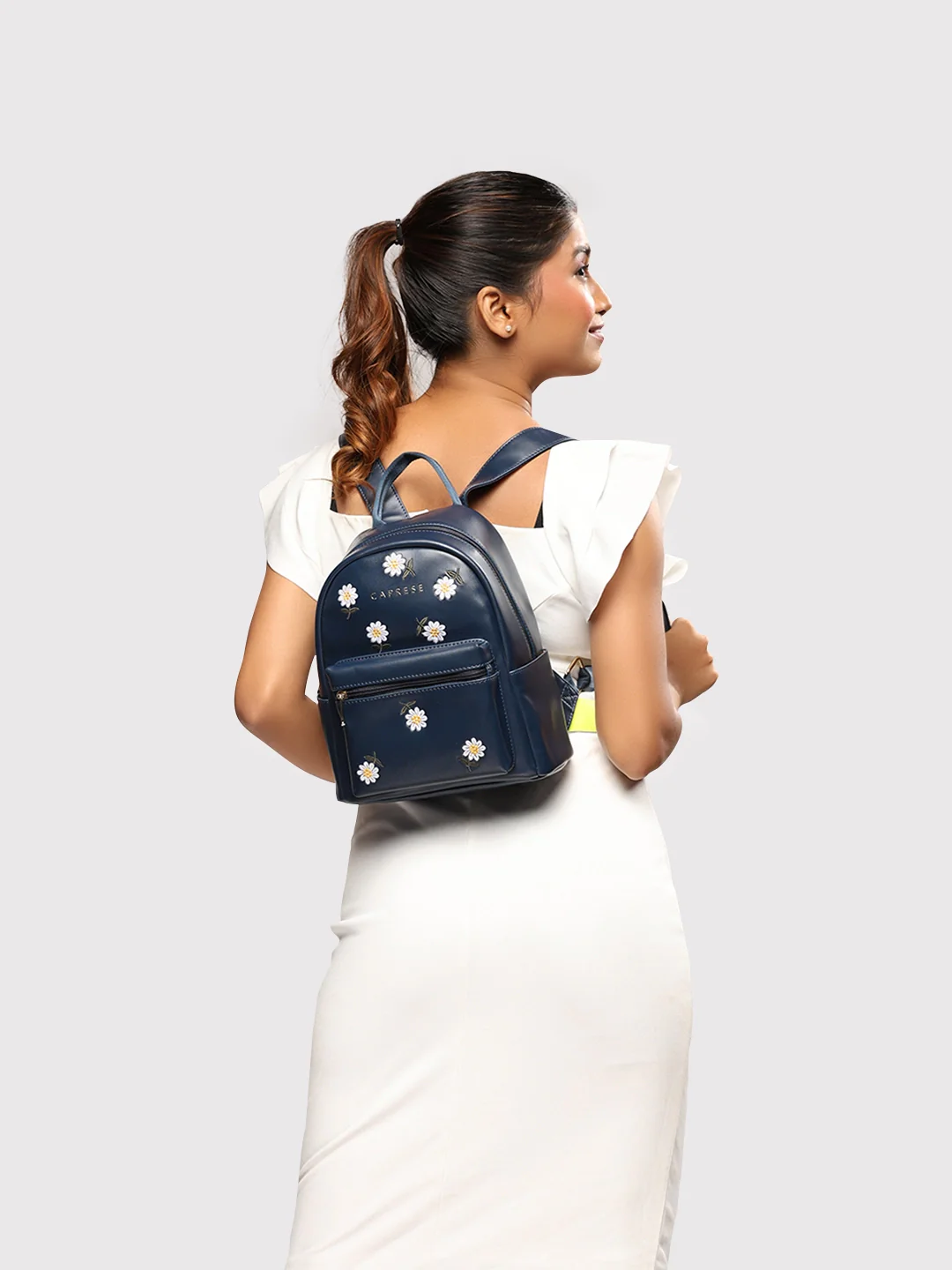 Caprese Kyle Small Navy Backpack - Image 10