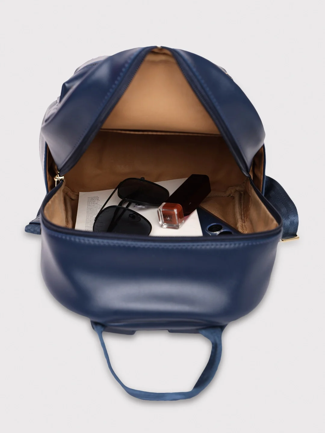 Caprese Kyle Small Navy Backpack - Image 4