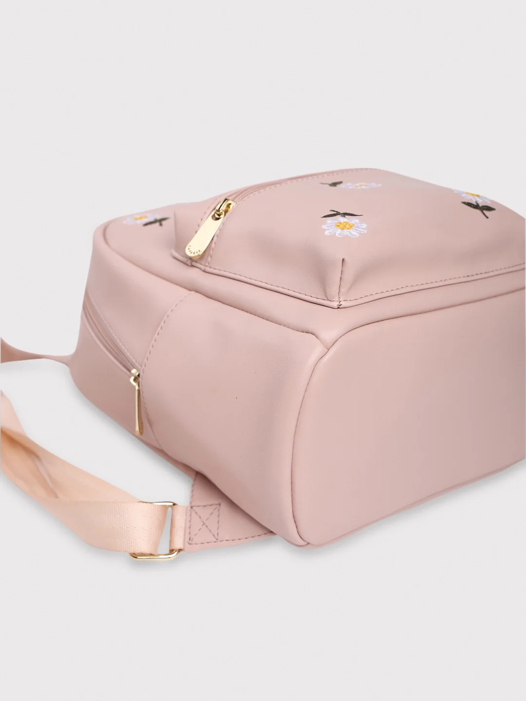 Caprese Kyle Small Soft Pink Backpack - Image 5
