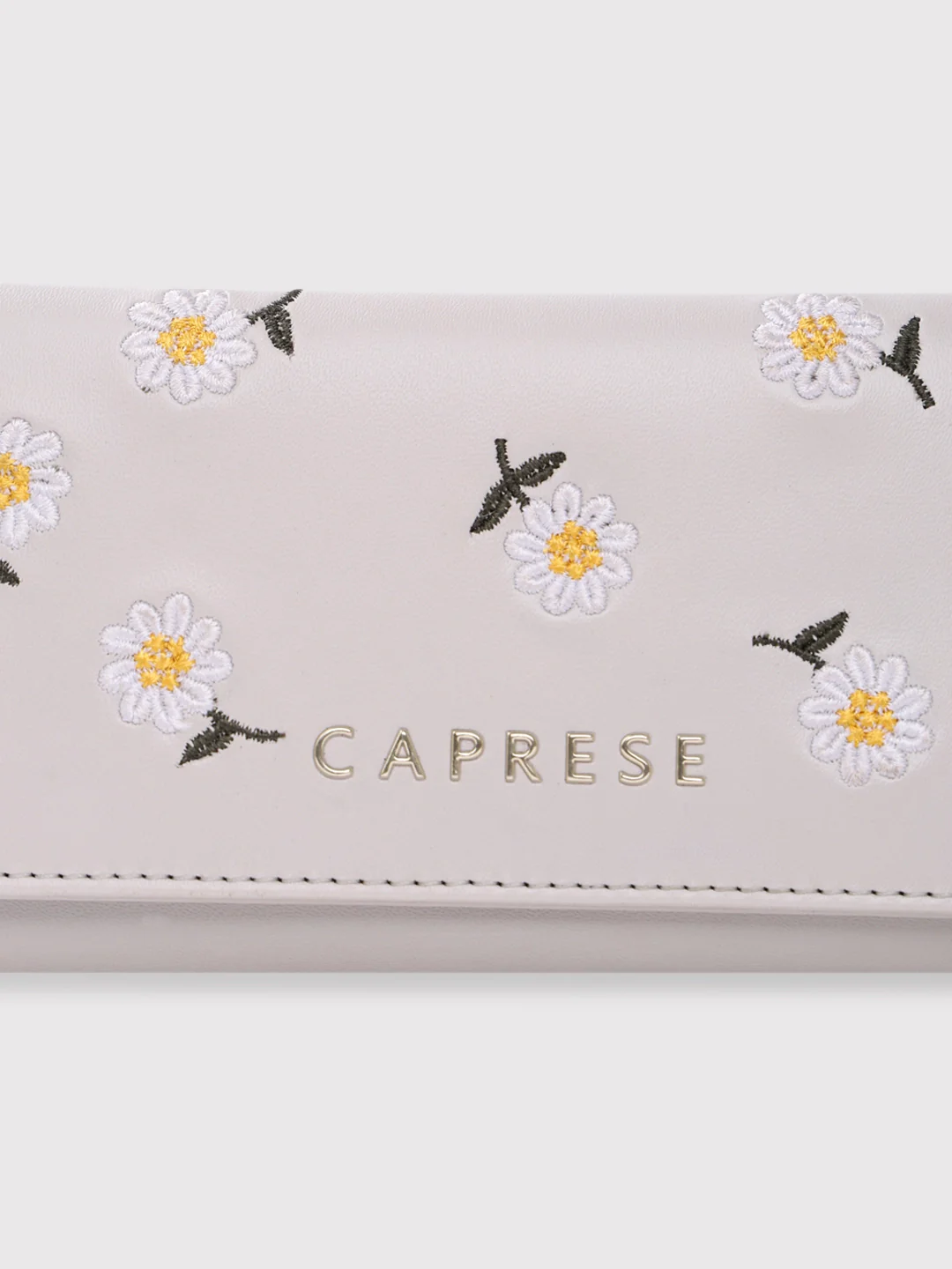 Caprese Kyle Medium Light Grey Flapover Wallet - Image 11