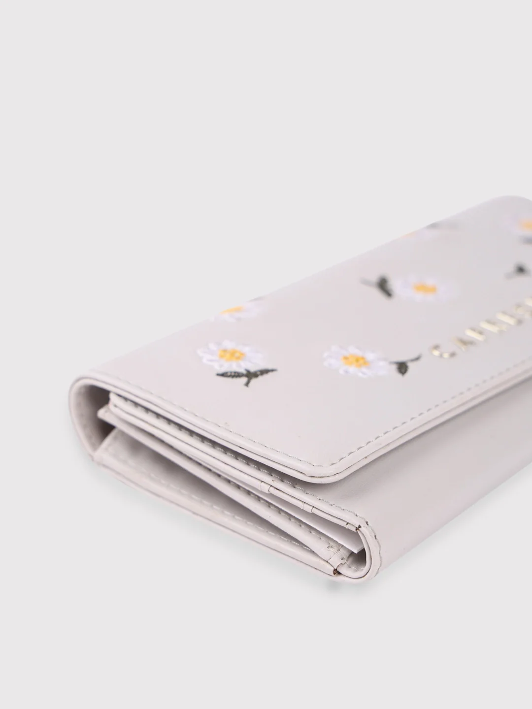 Caprese Kyle Medium Light Grey Flapover Wallet - Image 7
