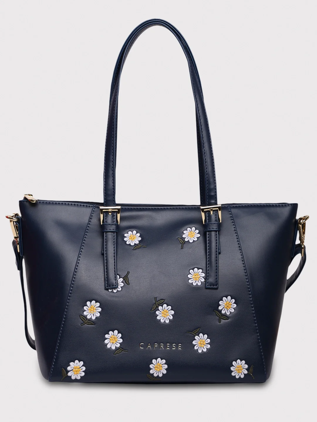 Caprese Kyle Medium Navy Satchel Bag