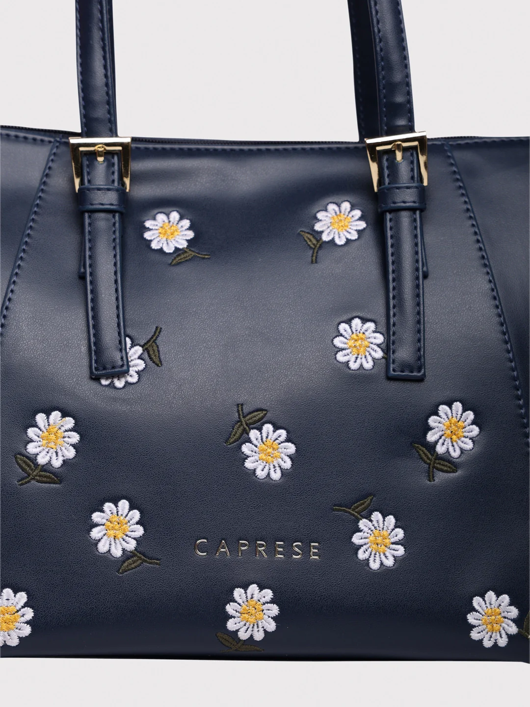 Caprese Kyle Medium Navy Satchel Bag - Image 10