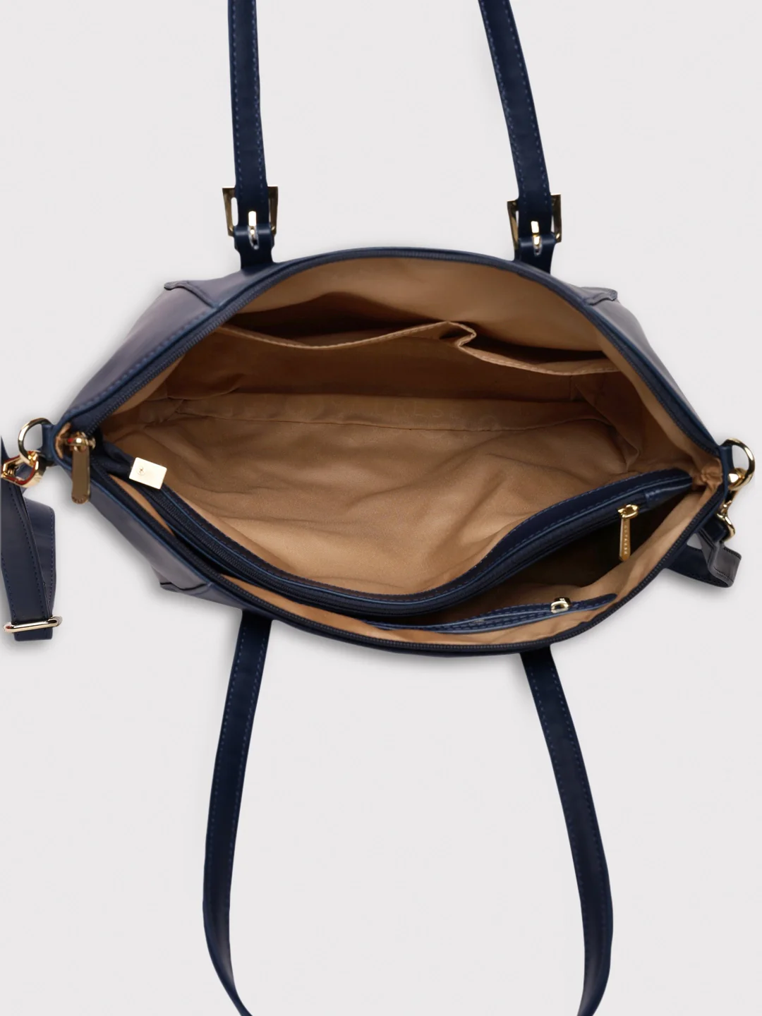 Caprese Kyle Medium Navy Satchel Bag - Image 4