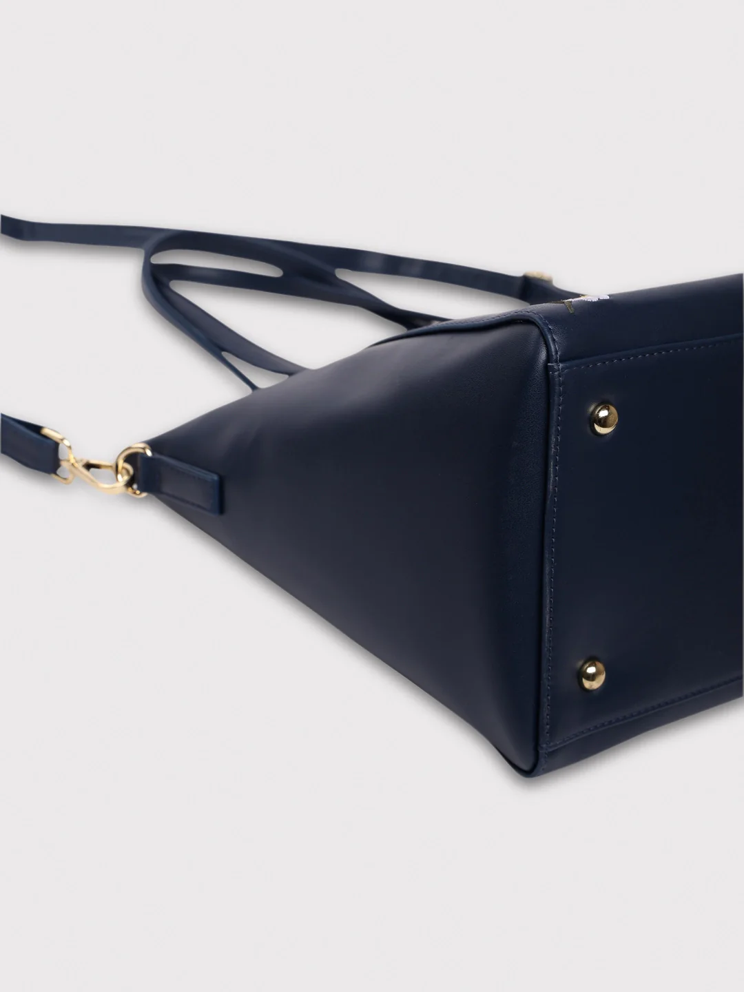 Caprese Kyle Medium Navy Satchel Bag - Image 5