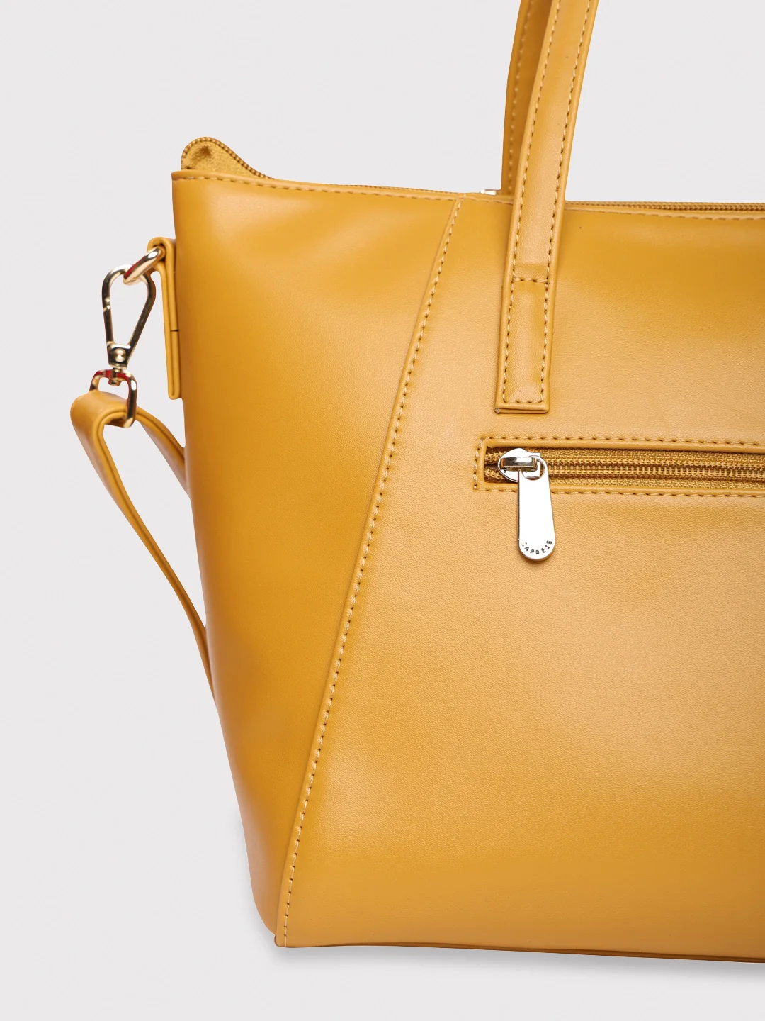 Caprese Kyle Medium Ochre Satchel Bag - Image 10