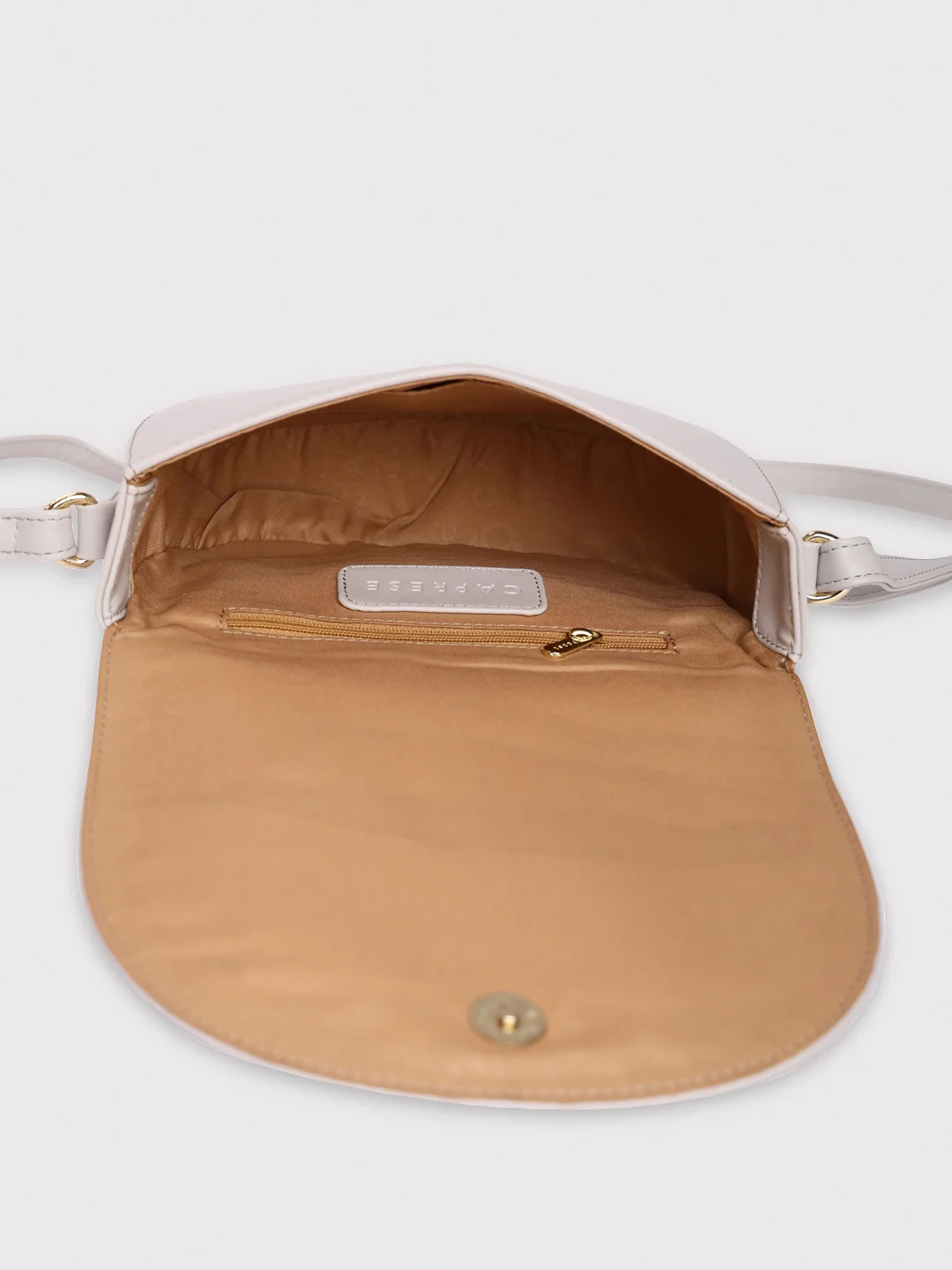 Caprese Kyle Medium Light Grey Sling Bag - Image 8
