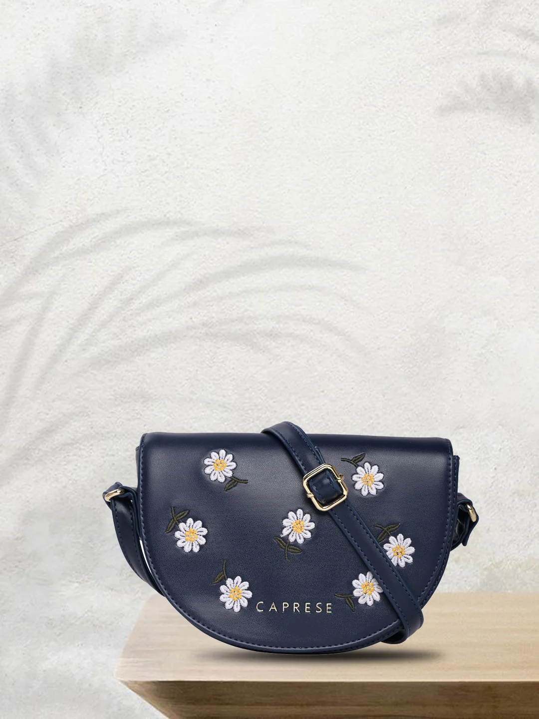 Caprese Kyle Medium Navy Sling Bag - Image 15