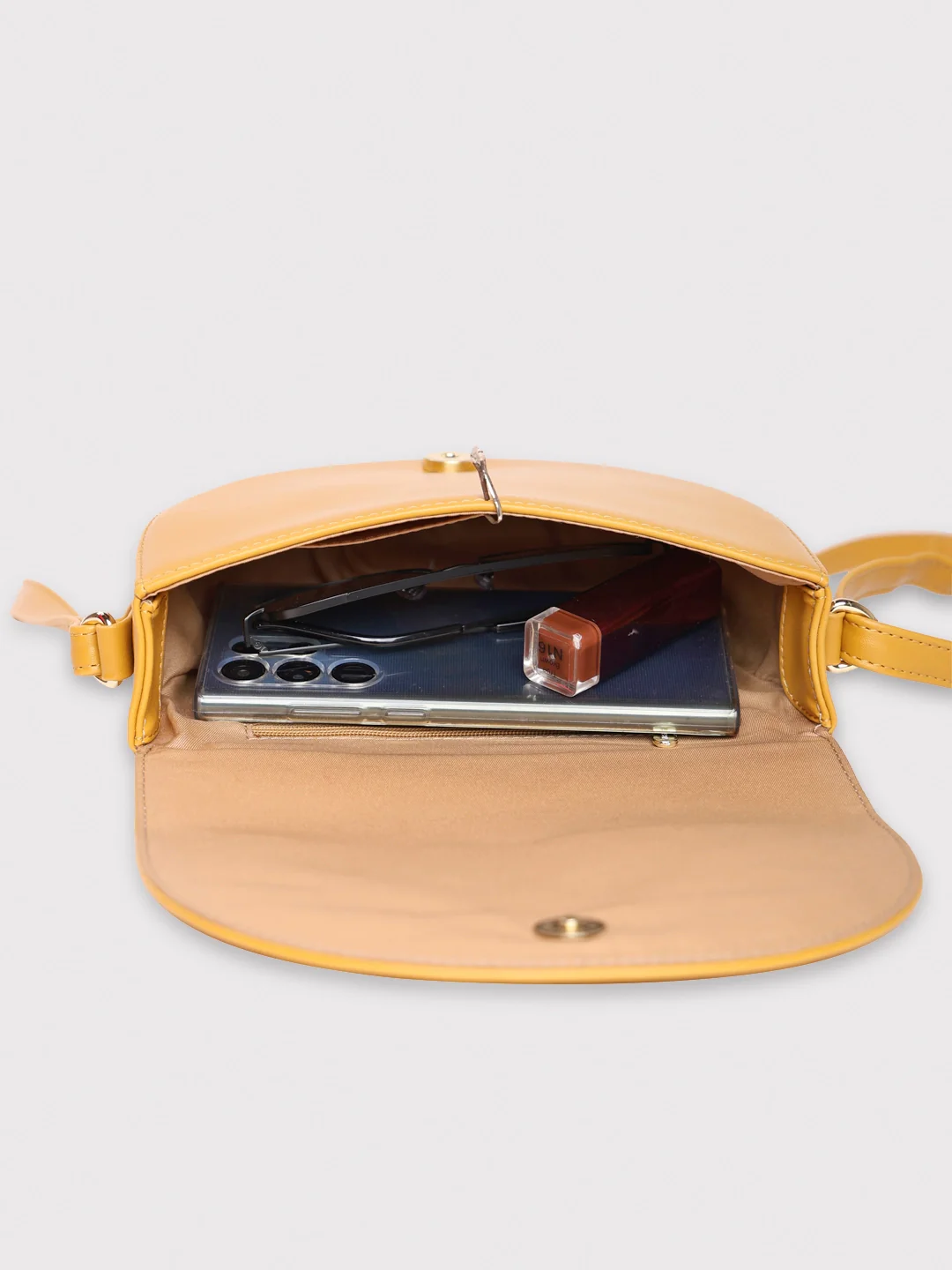 Caprese Kyle Medium Ochre Sling Bag - Image 11