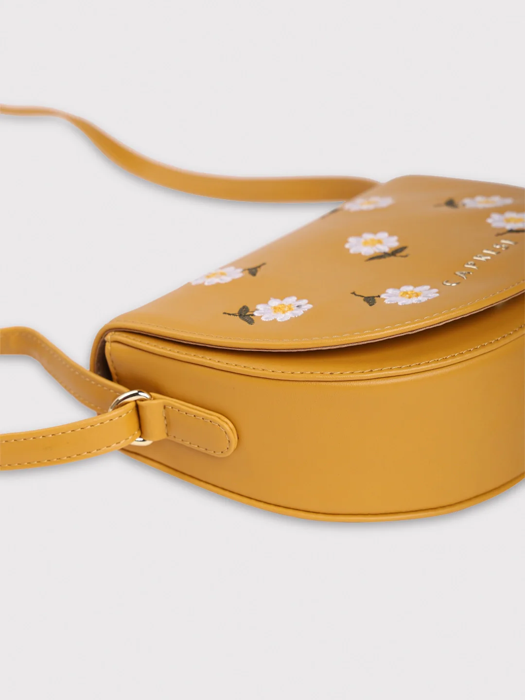 Caprese Kyle Medium Ochre Sling Bag - Image 9