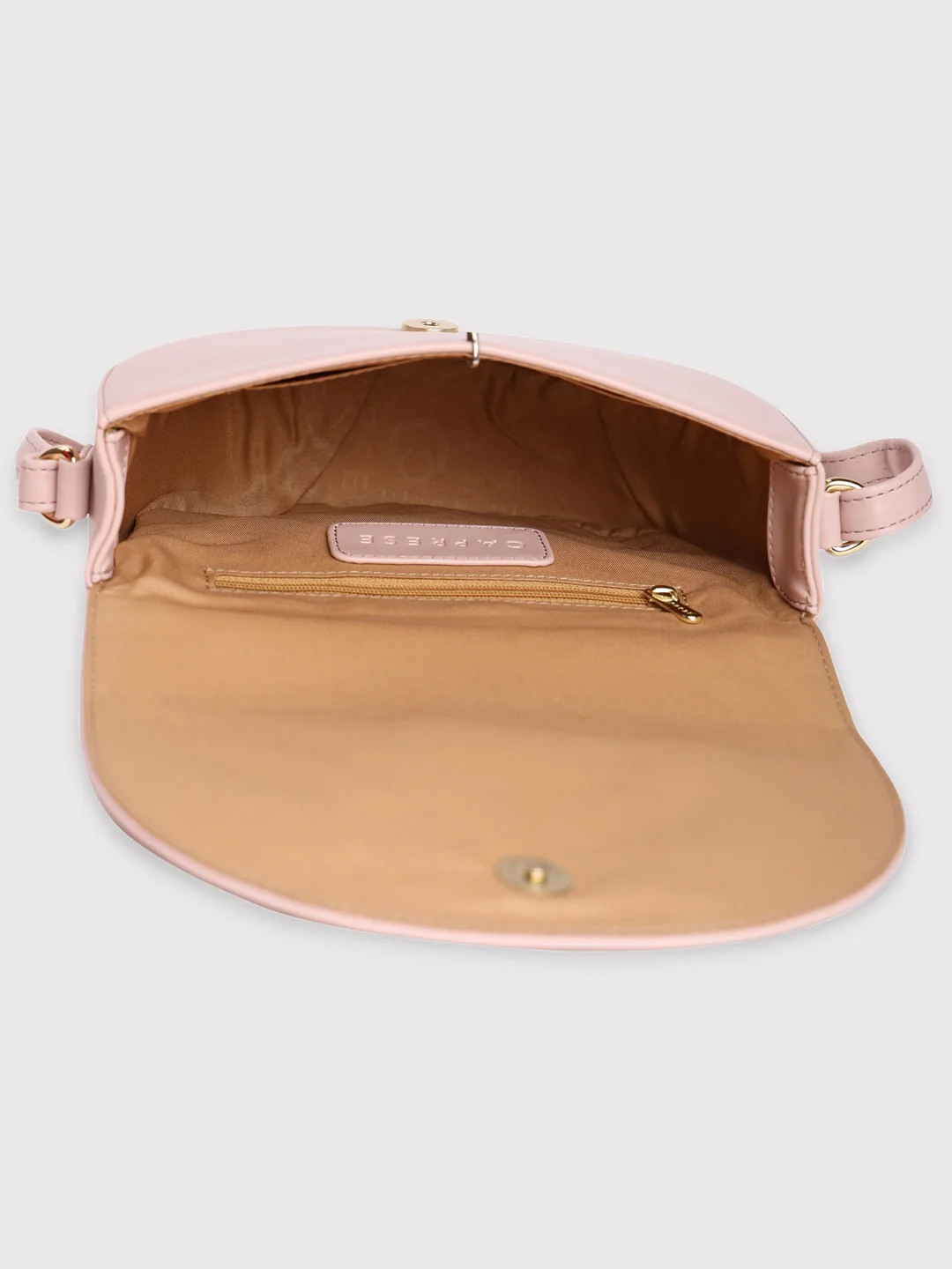 Caprese Kyle Medium Soft Pink Sling Bag - Image 7