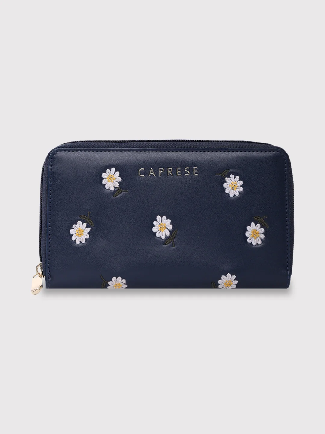 Caprese Kyle Large Navy Zip Around Wallet