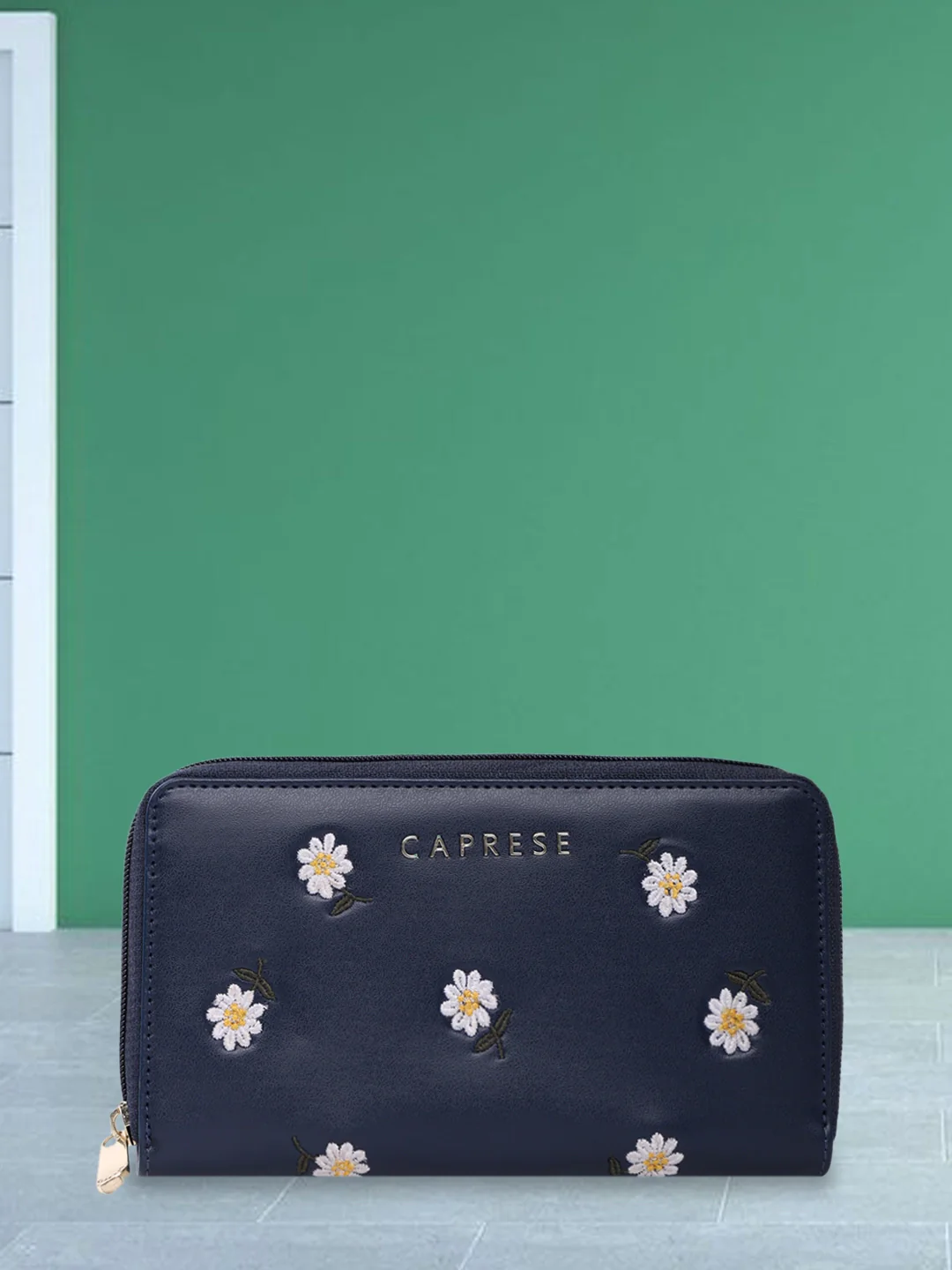 Caprese Kyle Large Navy Zip Around Wallet - Image 12