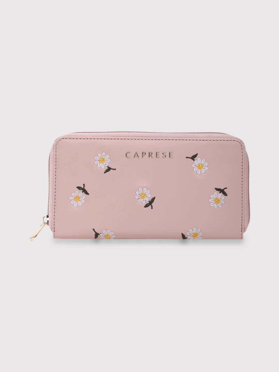 Caprese Kyle Large Soft Pink Zip Around Wallet