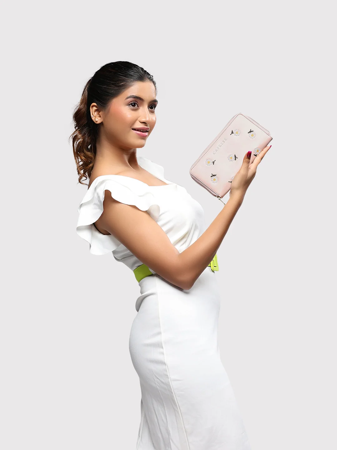 Caprese Kyle Large Soft Pink Zip Around Wallet - Image 10