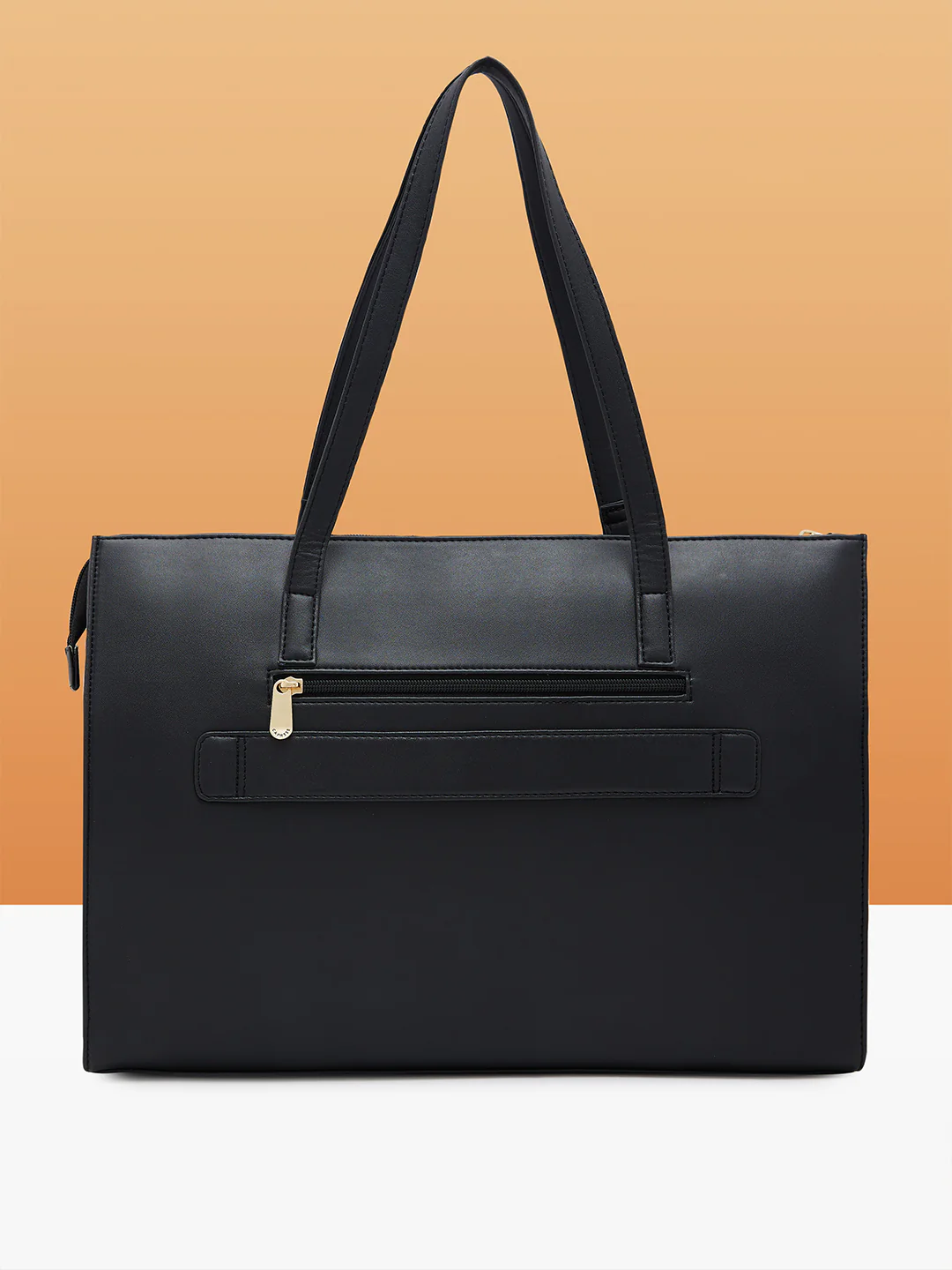 Caprese Lara Large Black Laptop Tote Bag - Image 3