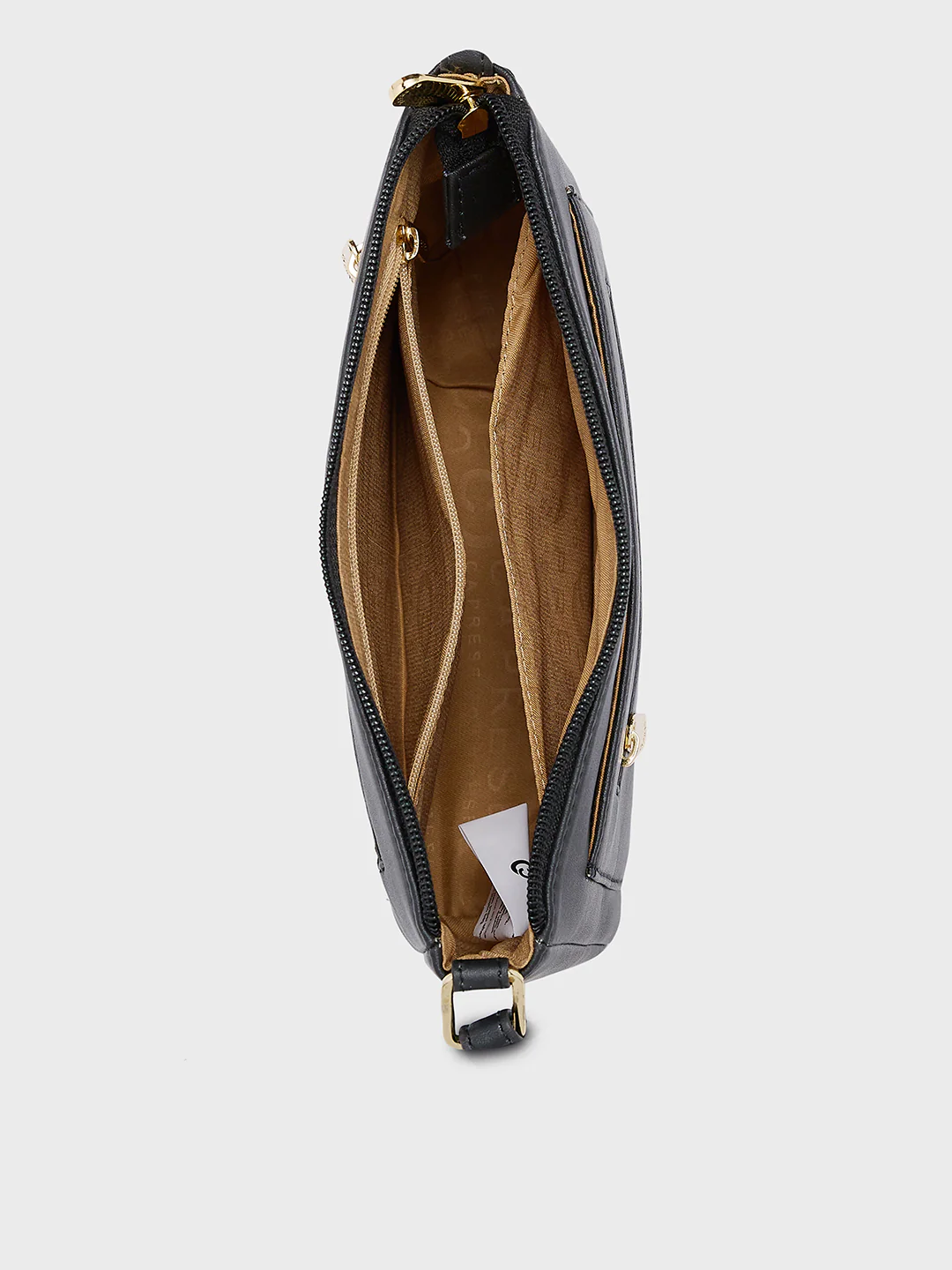 Caprese Lara Medium Black Sling Bag - Image 6