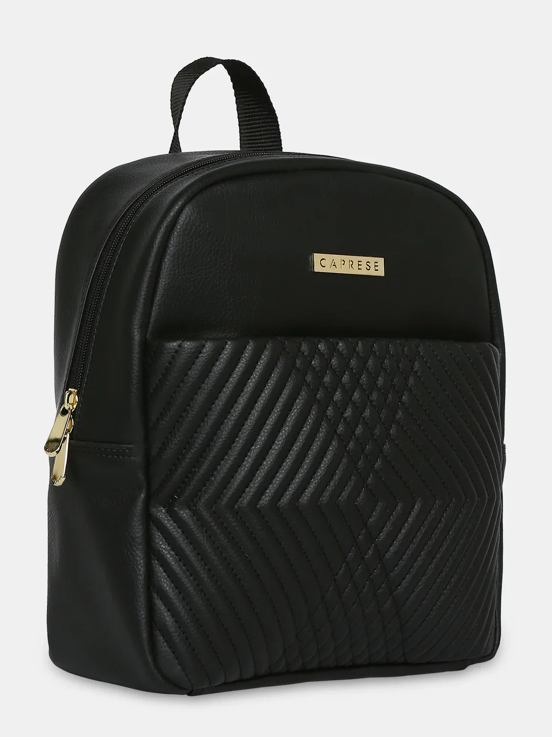 Caprese Leo Medium Black Backpack - Image 15
