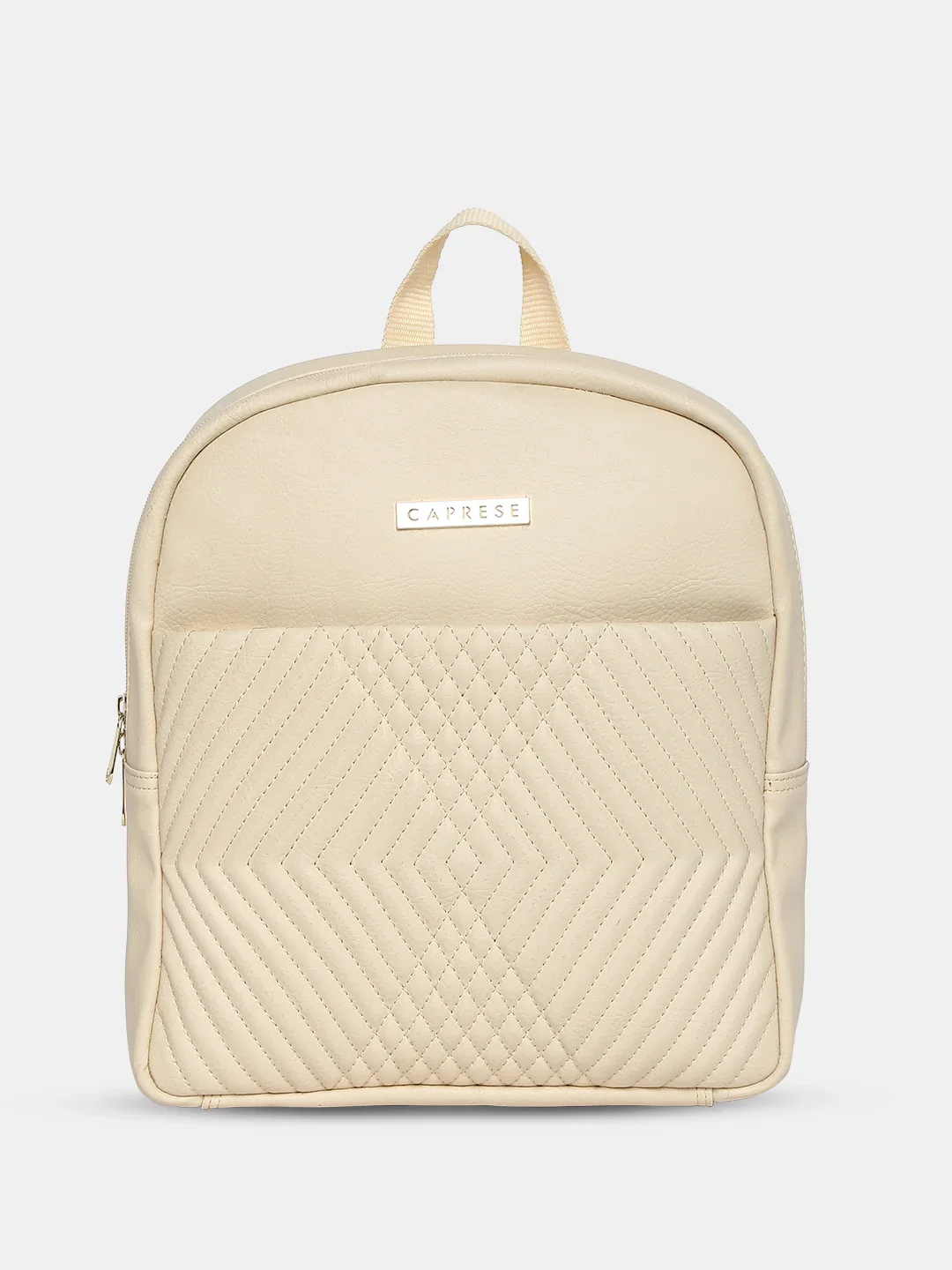 Caprese Leo Medium Cream Backpack - Image 2