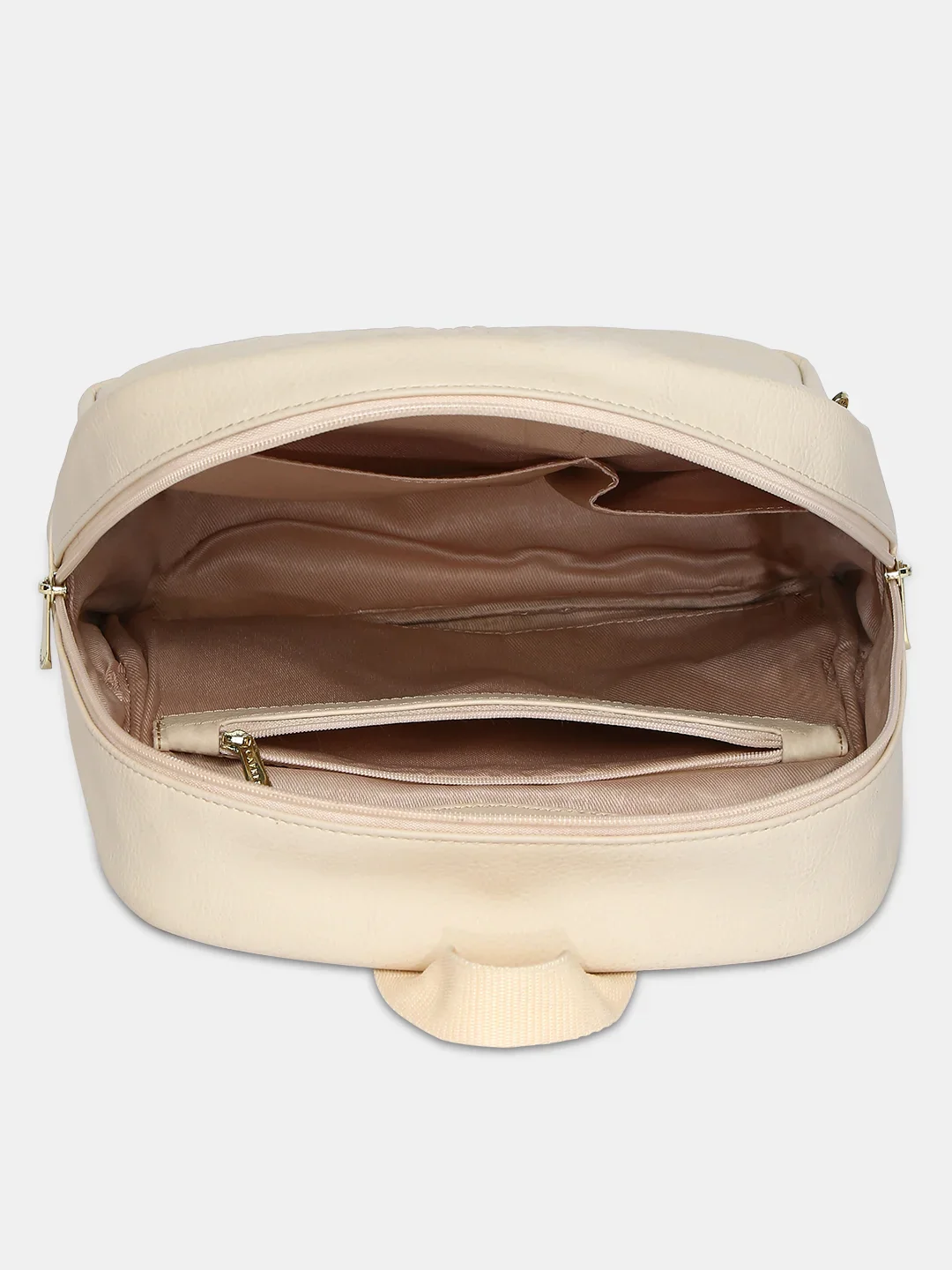 Caprese Leo Medium Cream Backpack - Image 7