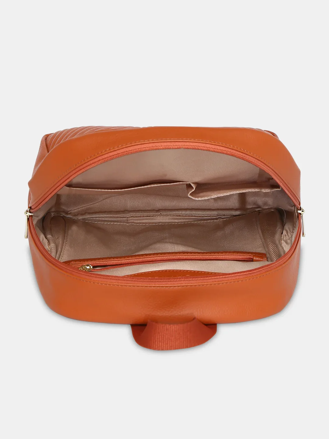 Caprese Leo Medium Tan Backpack - Image 4