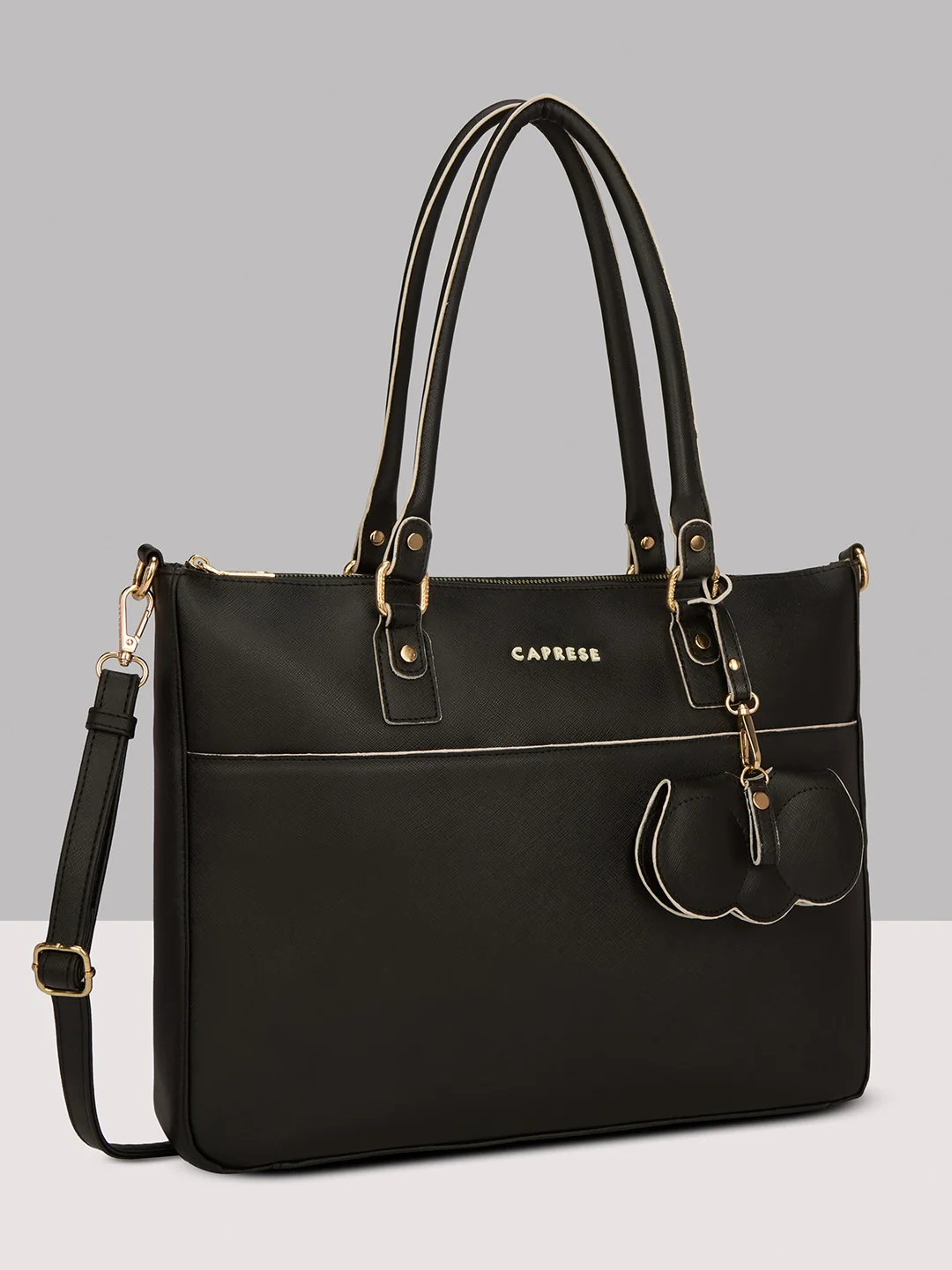 Caprese Lexi Large Black Laptop Bag - Image 11