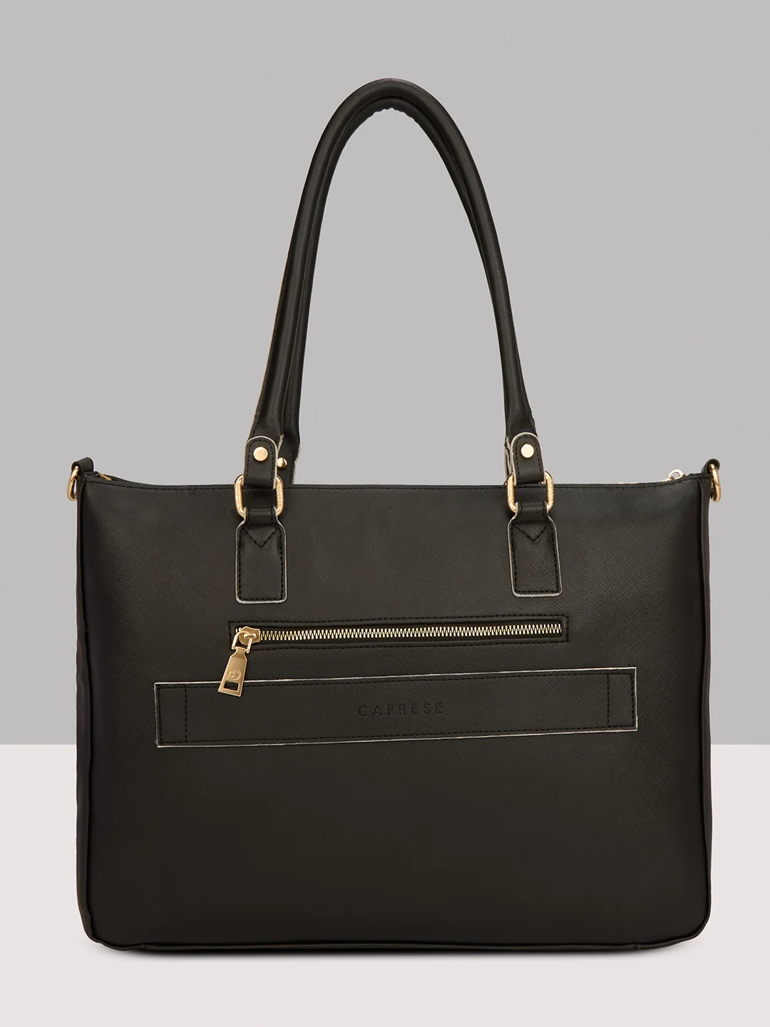 Caprese Lexi Large Black Laptop Bag - Image 3
