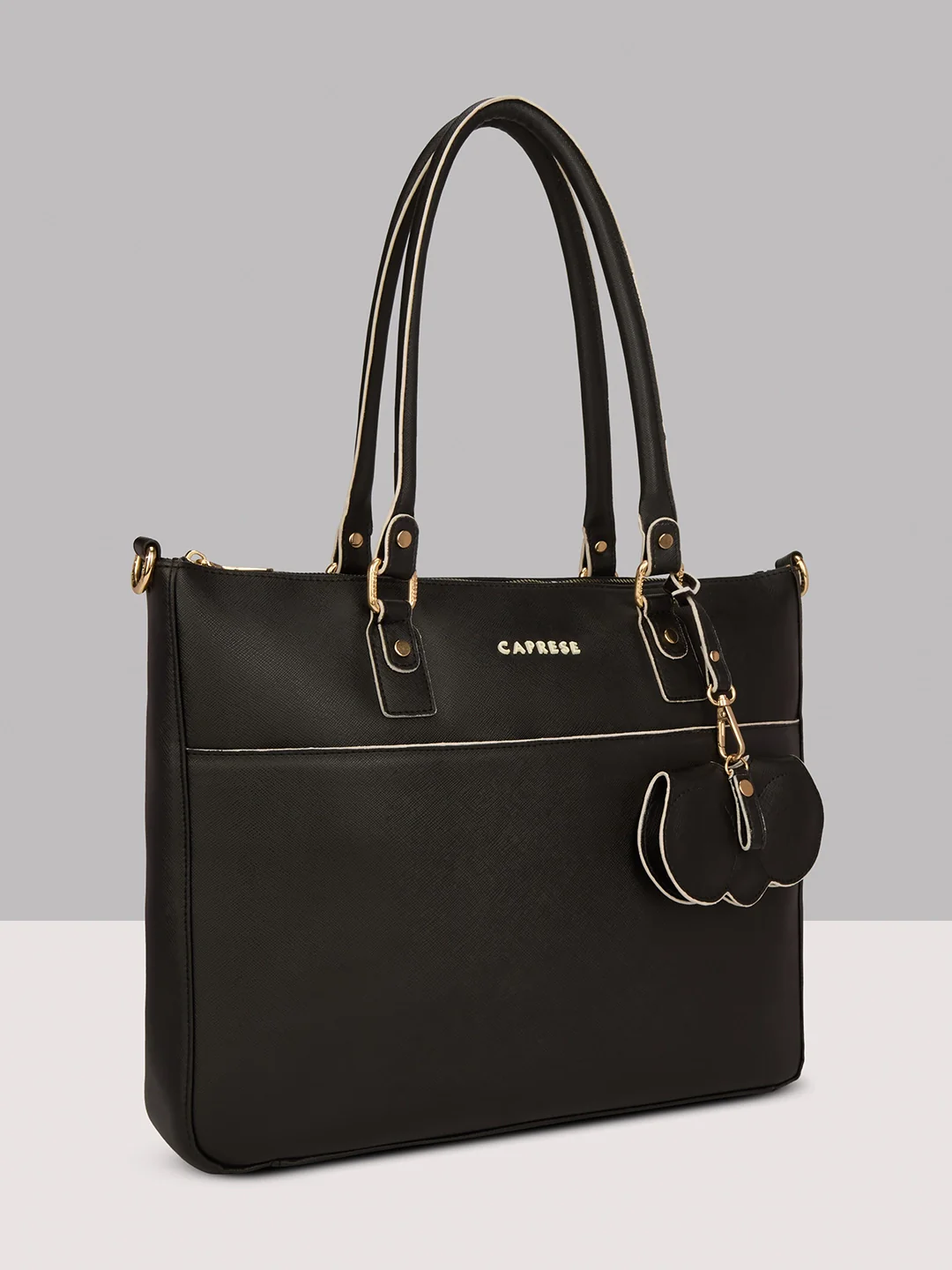 Caprese Lexi Large Black Laptop Bag - Image 4