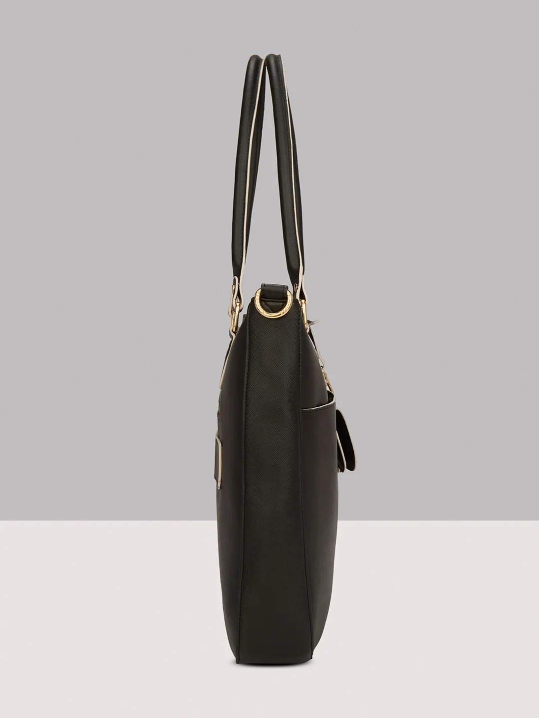 Caprese Lexi Large Black Laptop Bag - Image 5