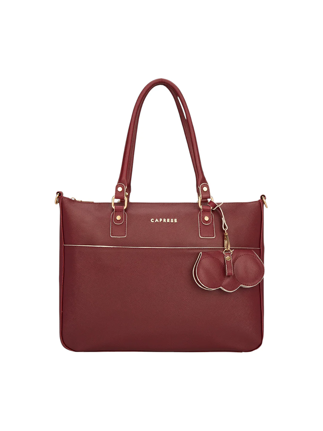 Caprese Lexi Large Cherry Lacquer Laptop Bag