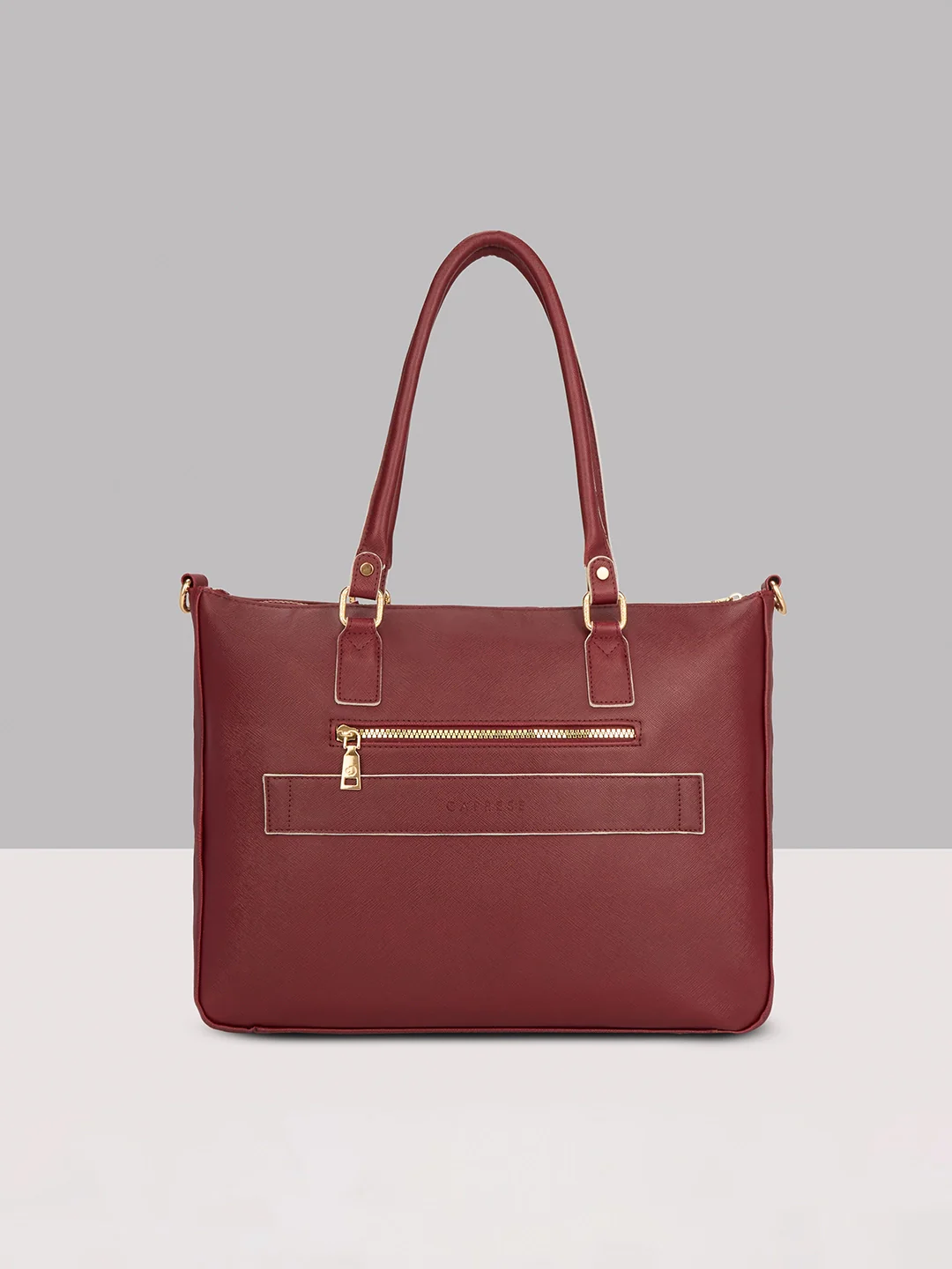 Caprese Lexi Large Cherry Lacquer Laptop Bag - Image 3