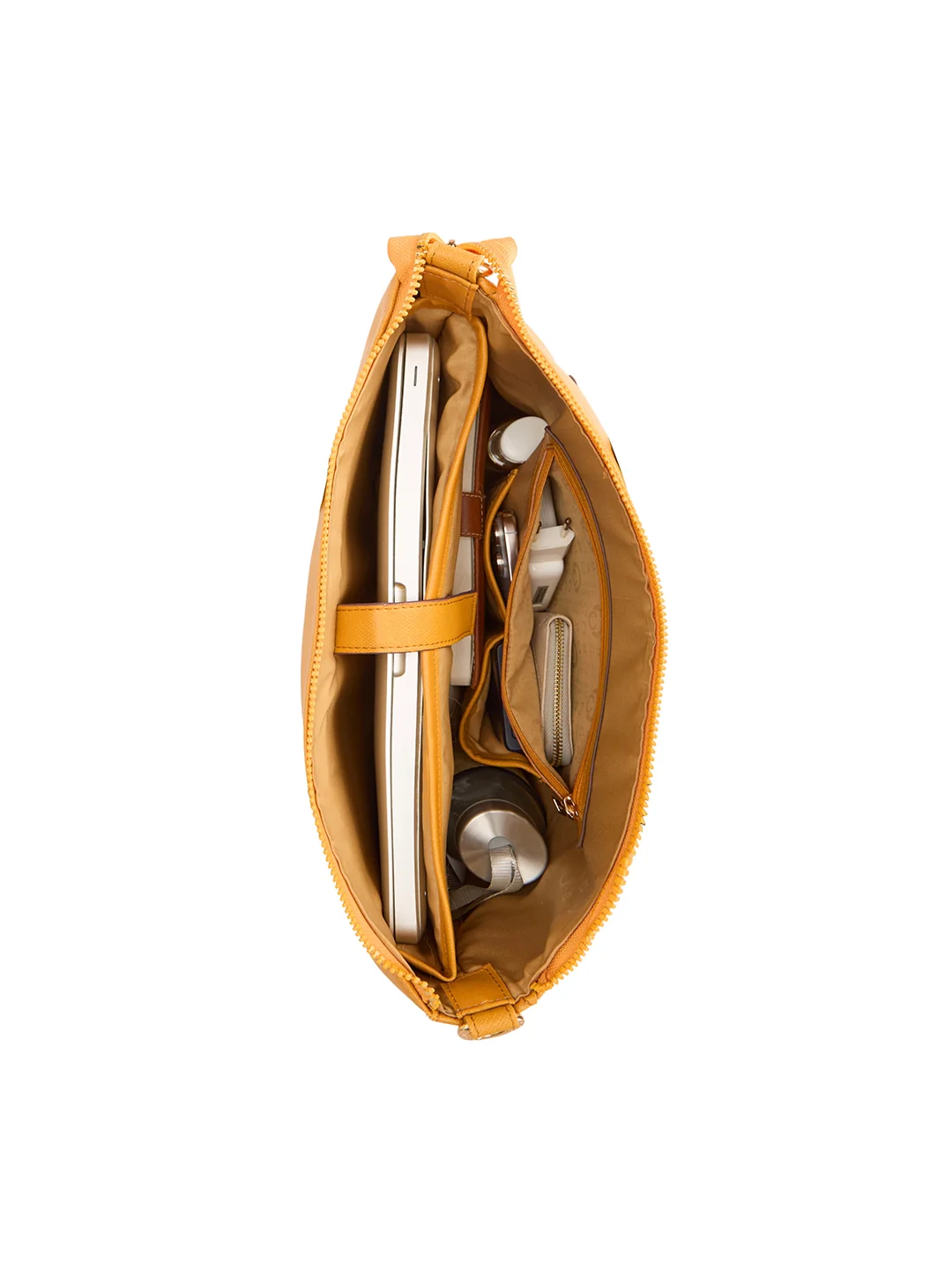 Caprese Lexi Large Musterd Laptop Bag - Image 8