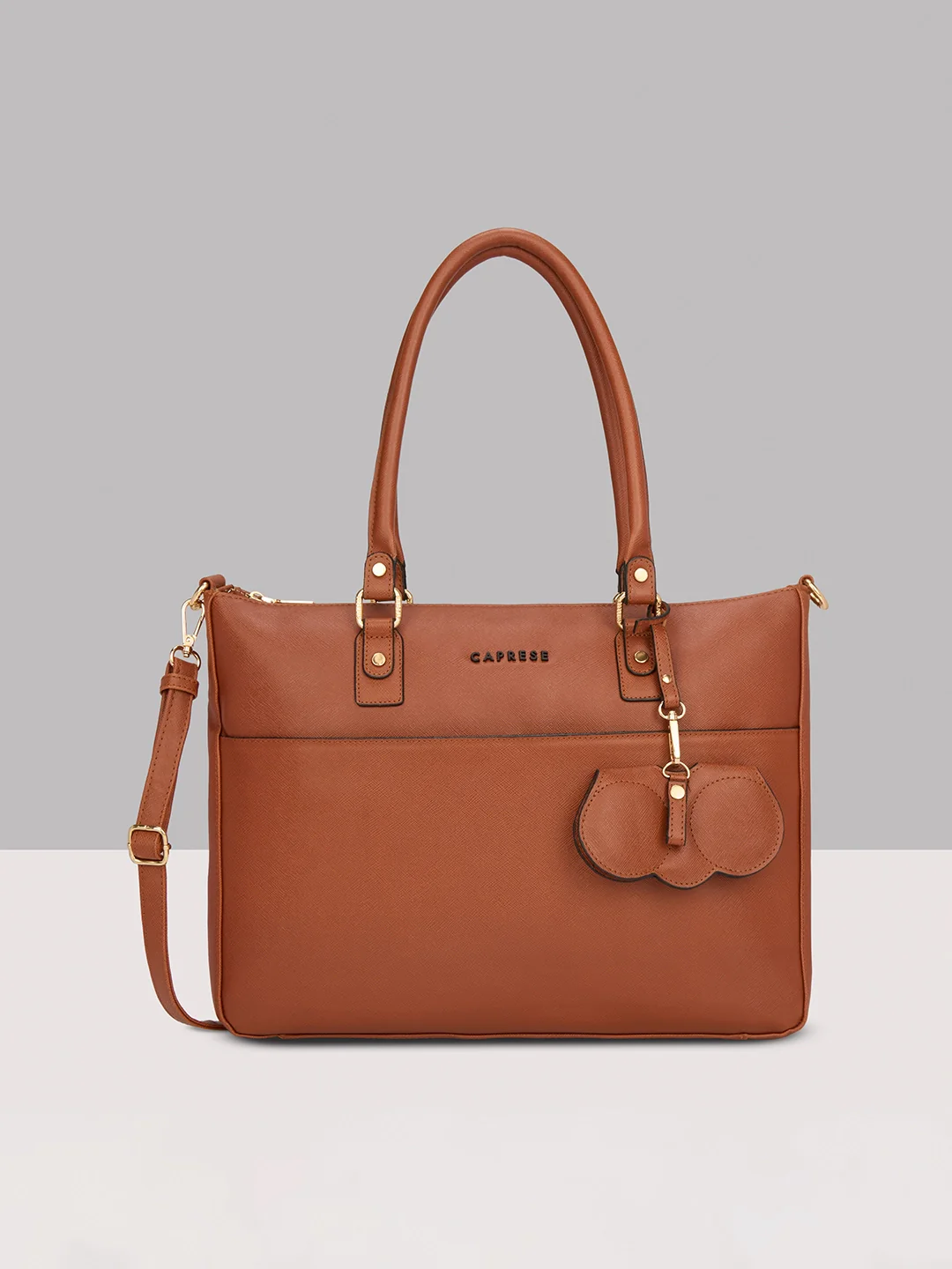 Caprese Lexi Large Tan Laptop Bag - Image 10