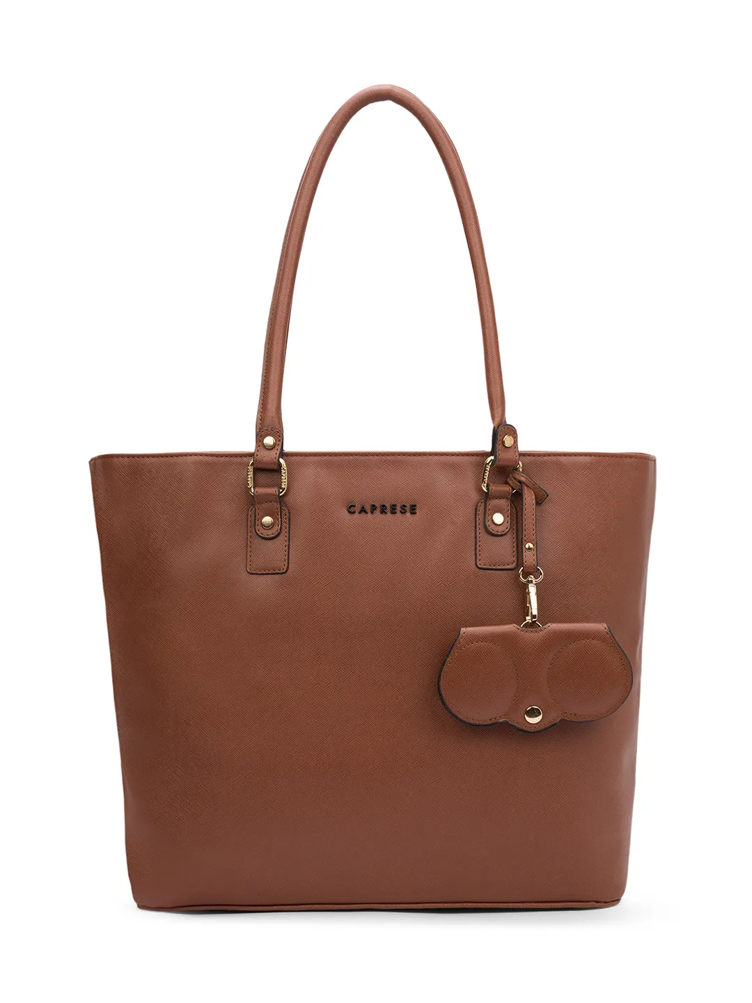 Caprese Lexi Large Tan Laptop Tote Bag
