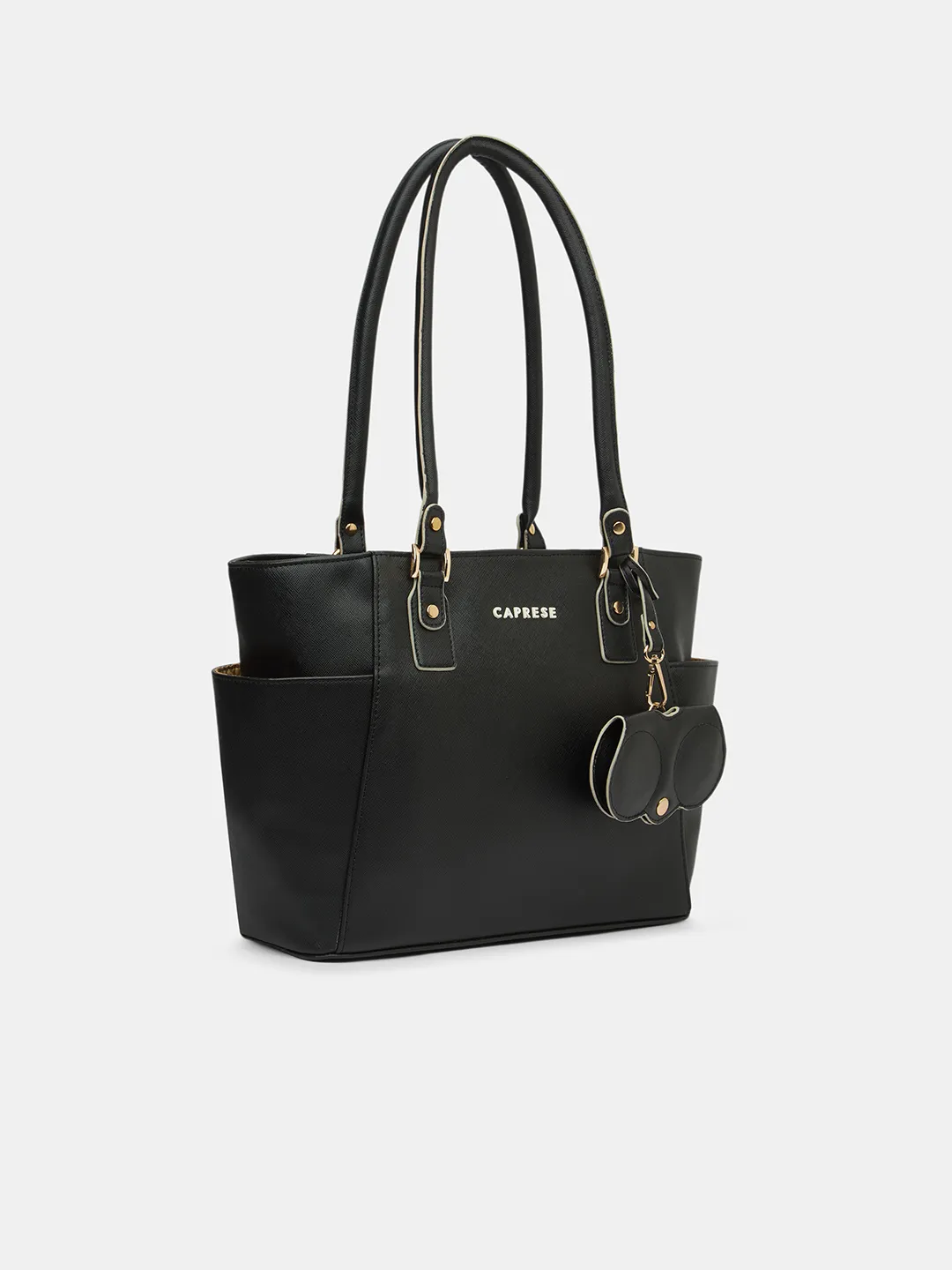 Caprese Lexi Medium Black Tote Bag - Image 3