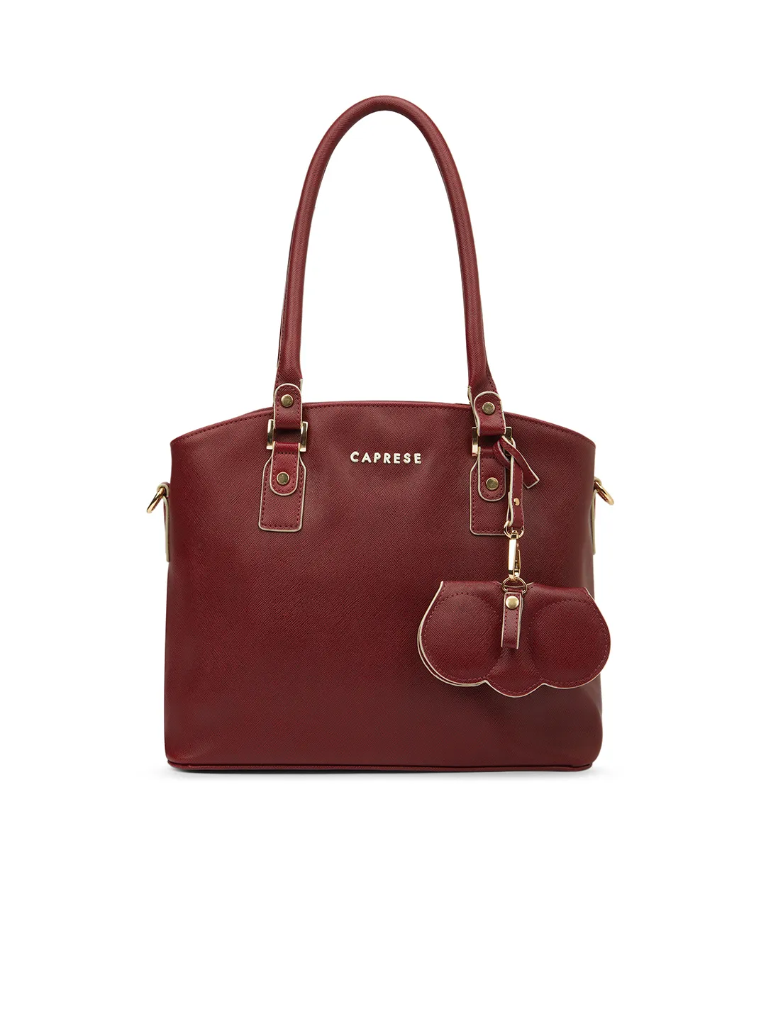 Caprese Lexi Medium Cherry Lacquer Satchel Bag
