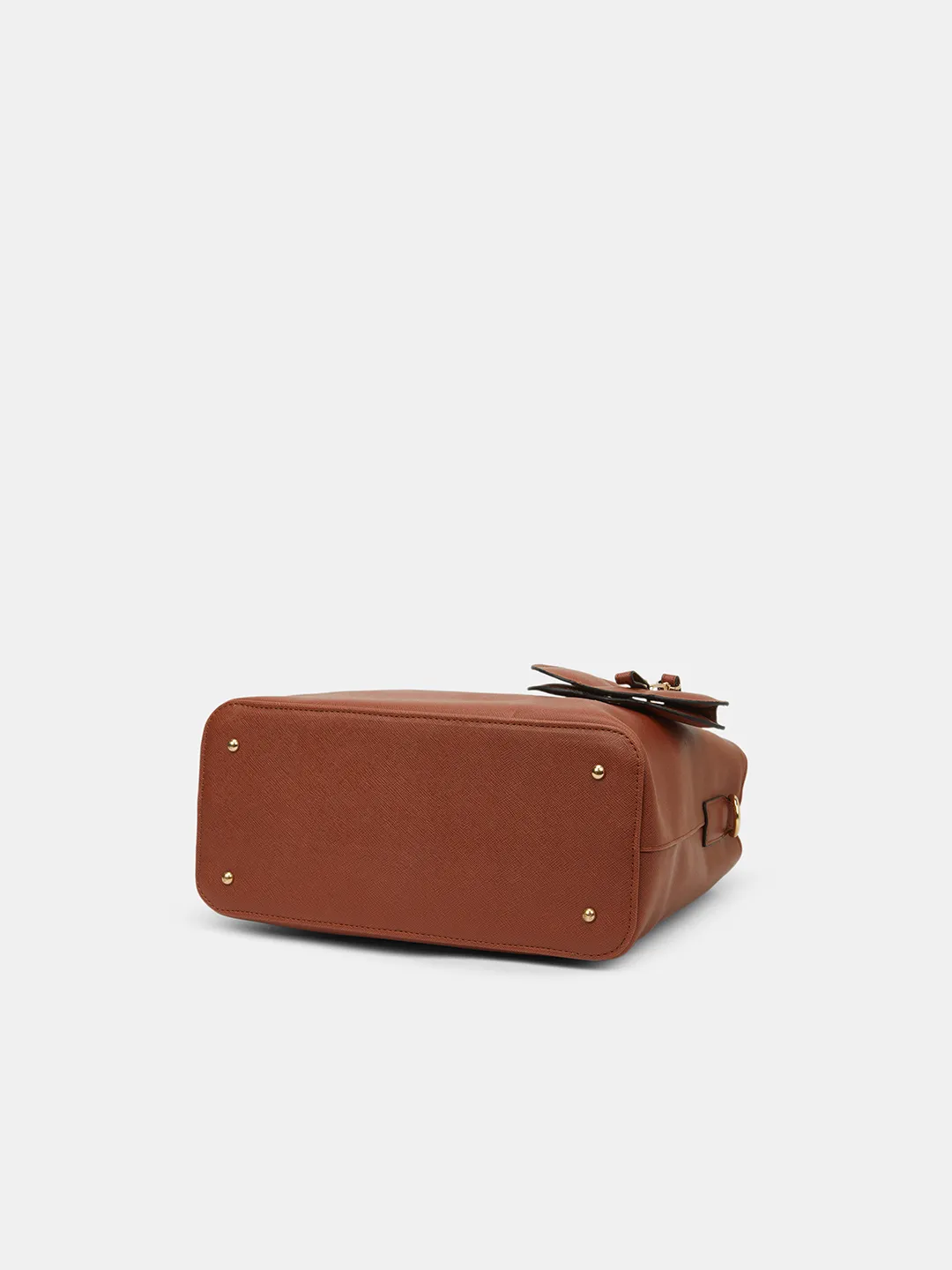 Caprese Lexi Medium Tan Satchel Bag - Image 5