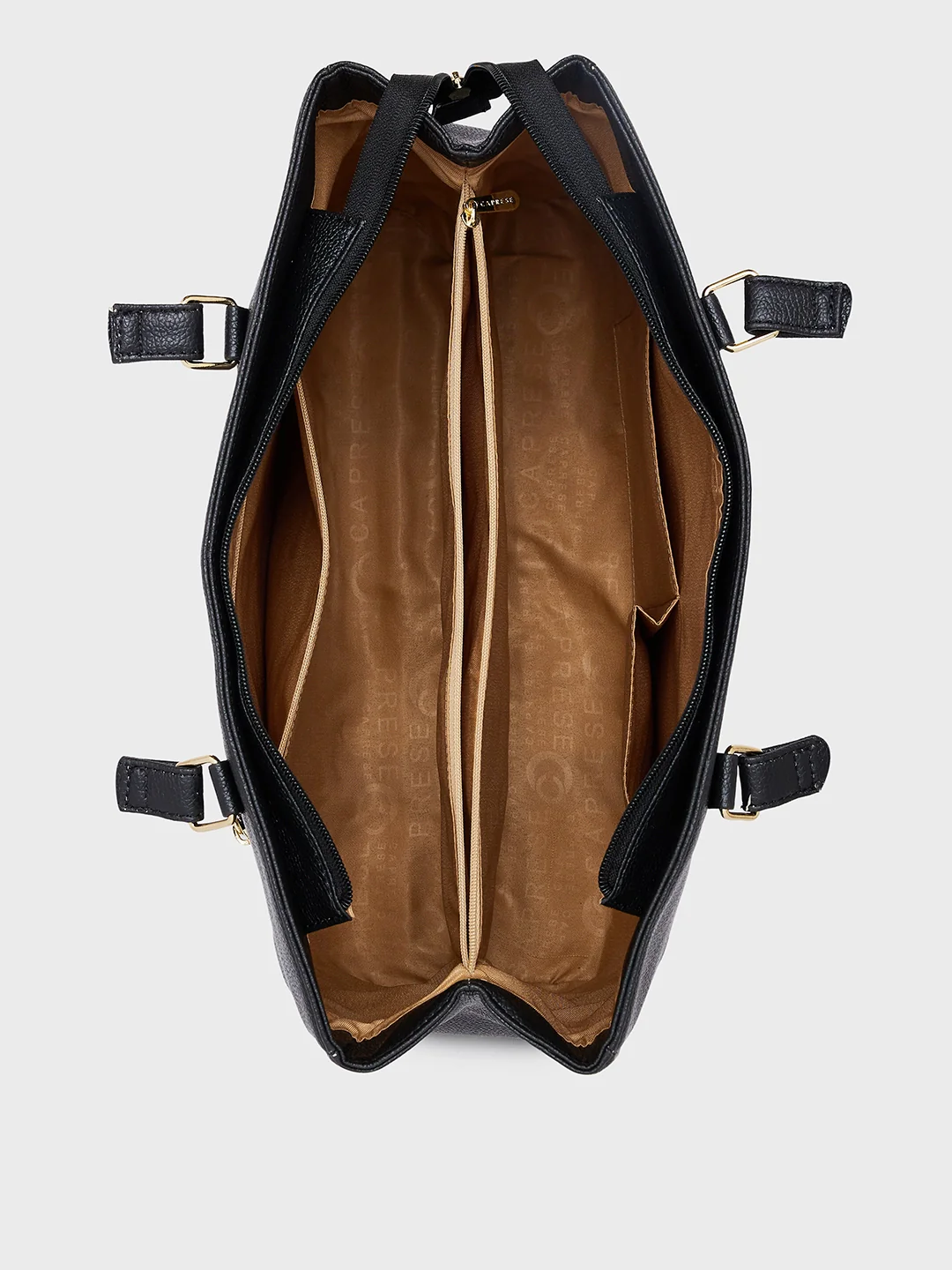 Caprese Lidwina Large Black Tote Bag - Image 5