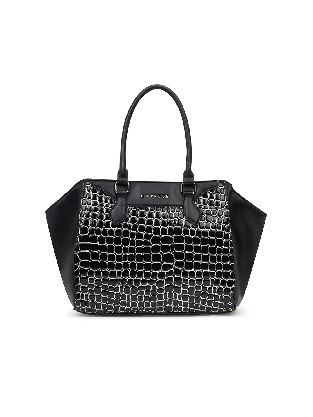 Caprese Lily Large Black / Silver
 Satchel Bag
